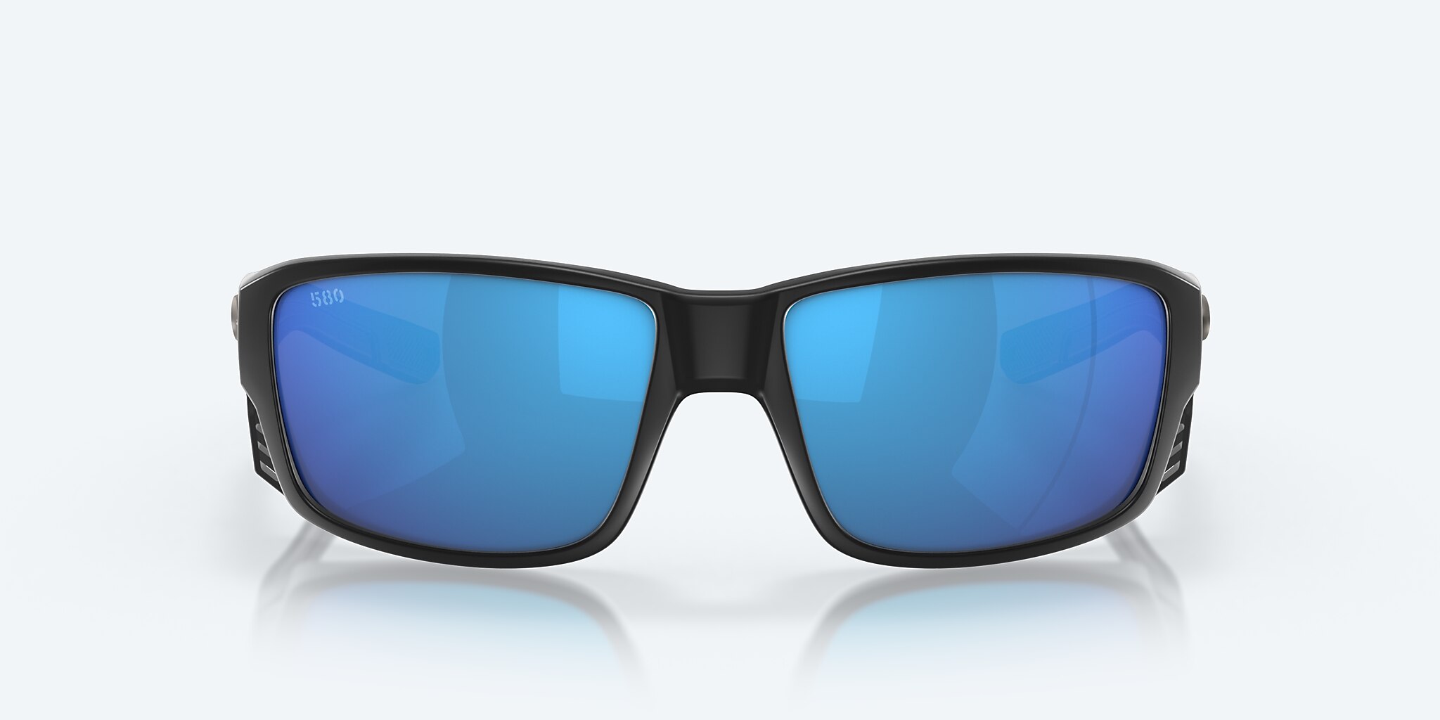 Sunglasses Costa Tuna Alley PRO L (60-16) with Blue Mirror lens and Matte Black frame Image 2 of 7