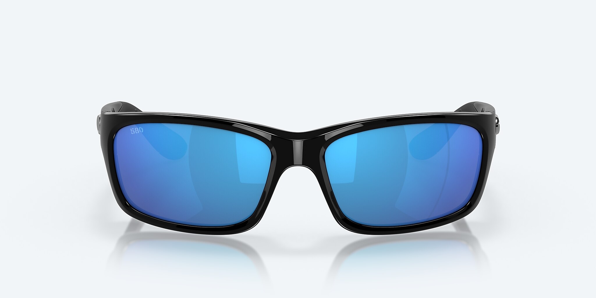 Sunglasses Costa Jose L (62-16) with Blue Mirror lens and Shiny Black frame Image 2 of 8