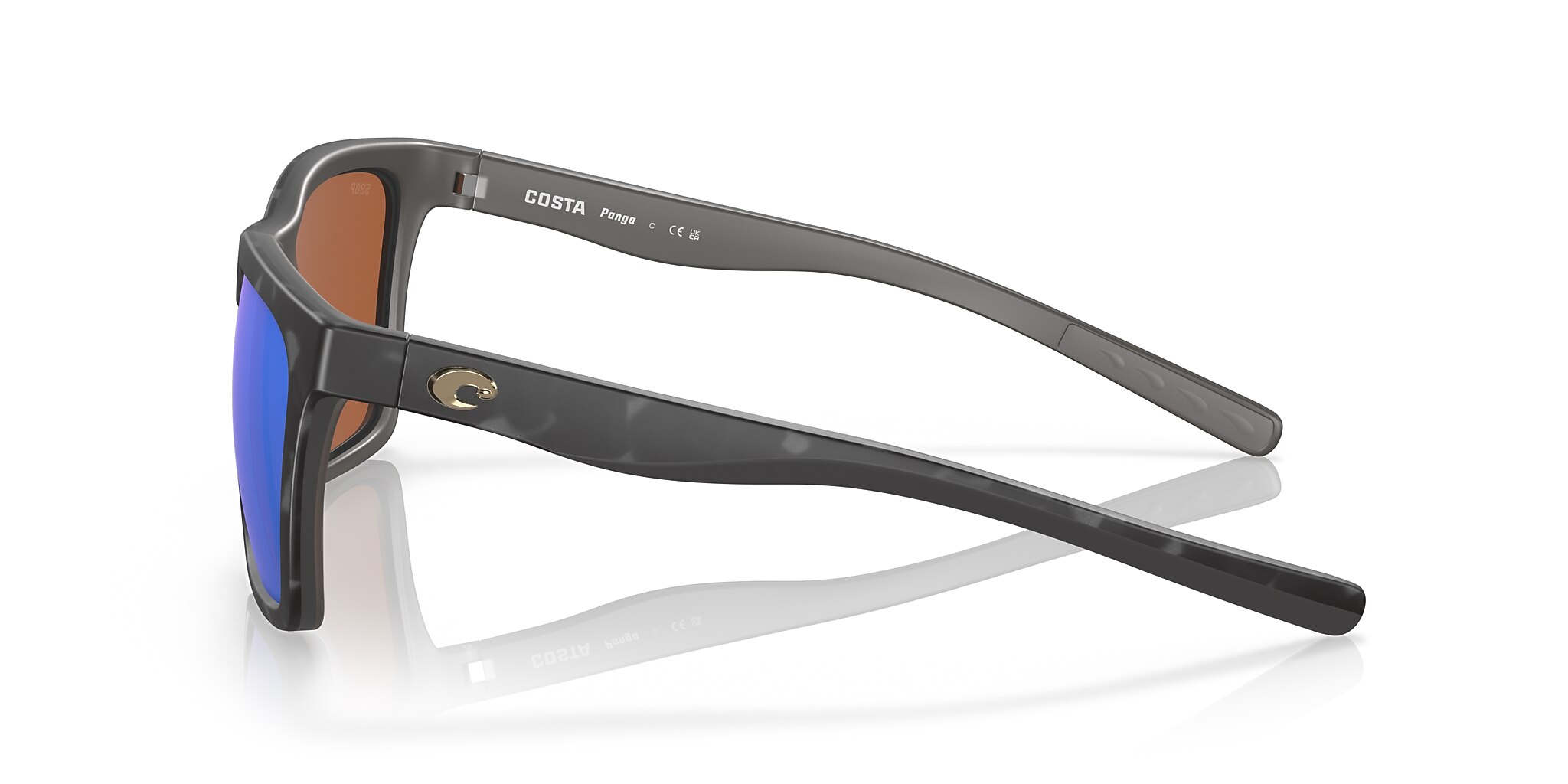 Costa Panga XXL (56-20) with Green Mirror lenses and Matte Gray