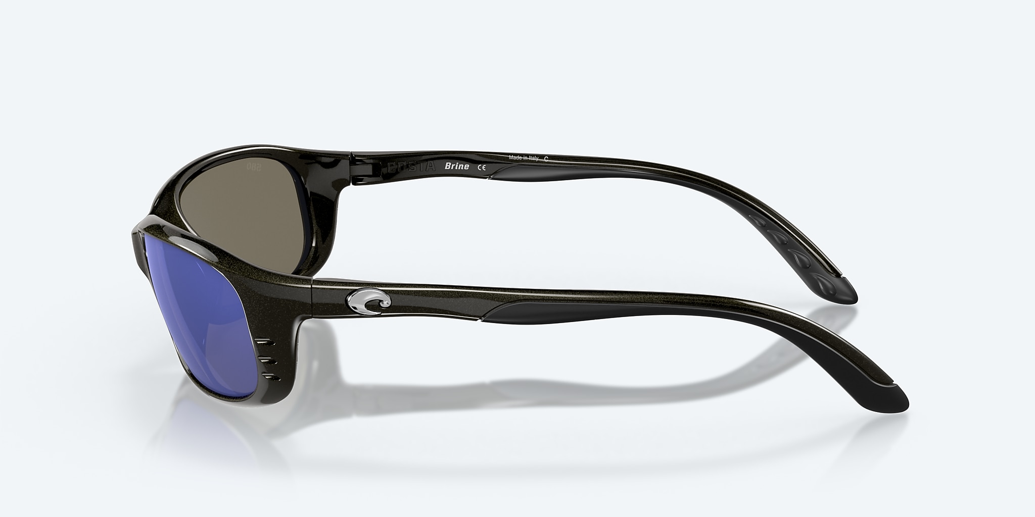 Sunglasses Costa Brine S (59-18) with Blue Mirror lens and Gunmetal frame Image 3 of 7