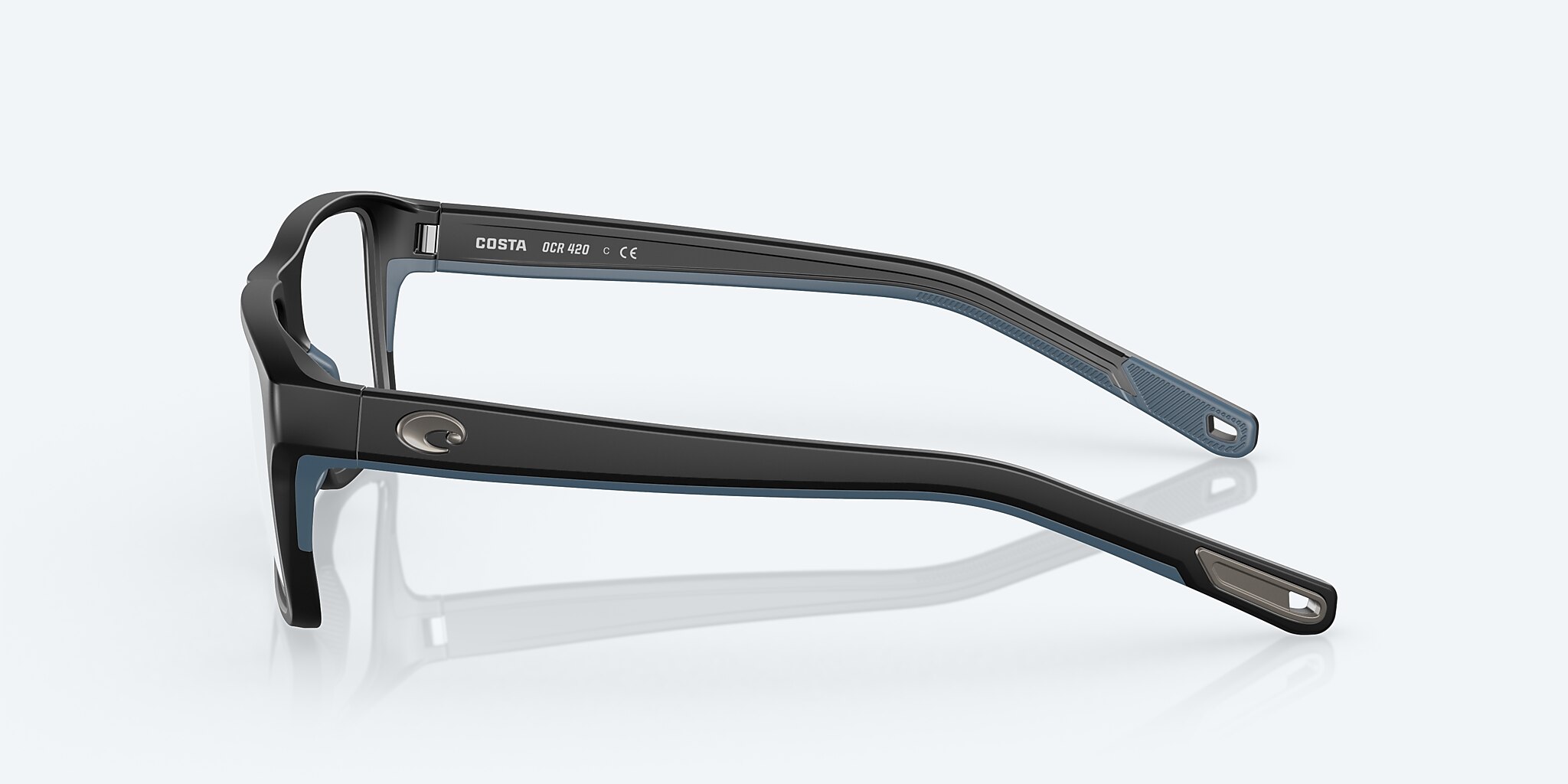 Eyeglasses Costa Ocean Ridge 420 L (56-17) with Demo Lens lens and Matte Black frame Image 3 of 7