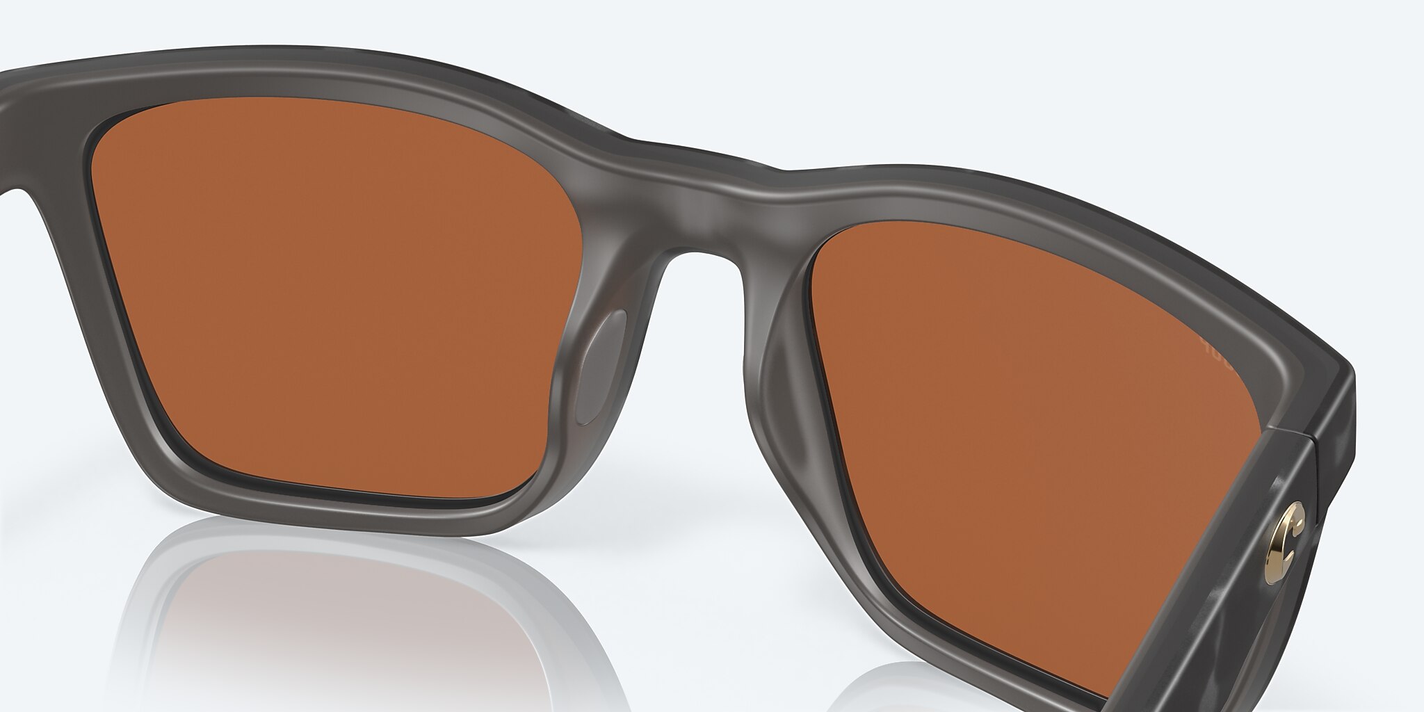 Sunglasses Costa Panga XXL (56-20) with Green Mirror lens and Matte Gray Tortoise frame Image 7 of 7