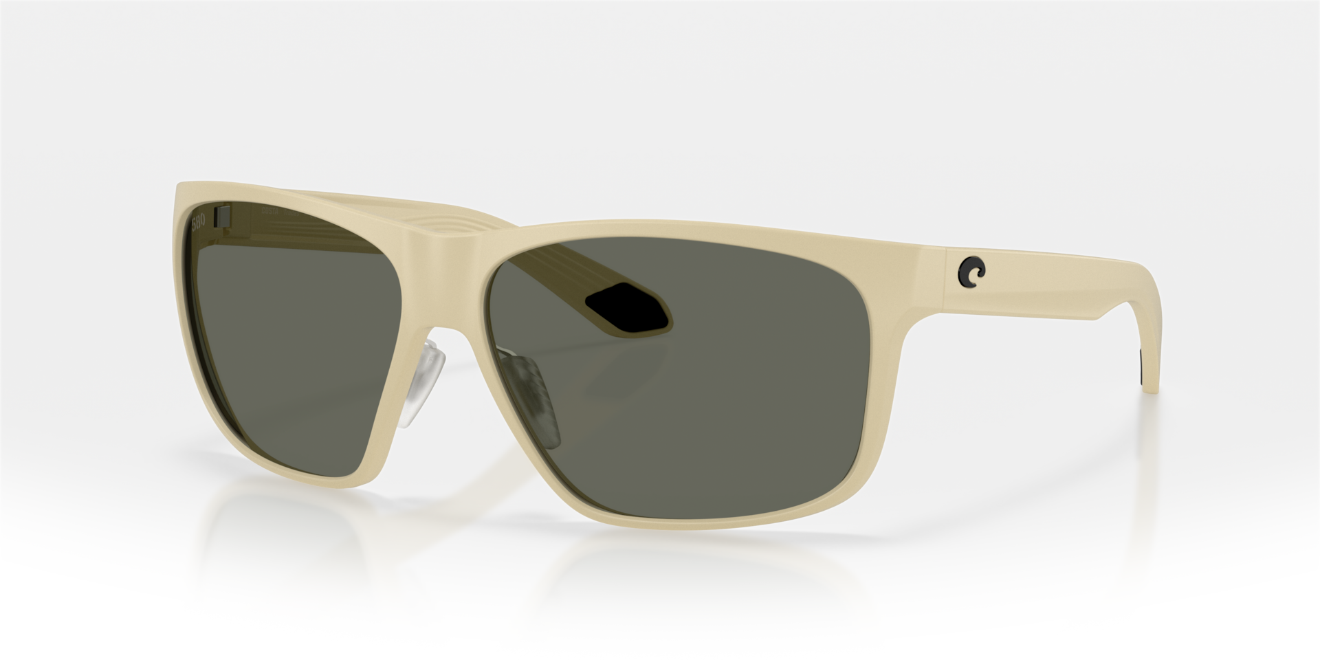 Costa Del Mar Lifestyle Trades Men's Matte Sand Frame Gray 580G Polarized Lens Sunglasses 06S9128-91280960