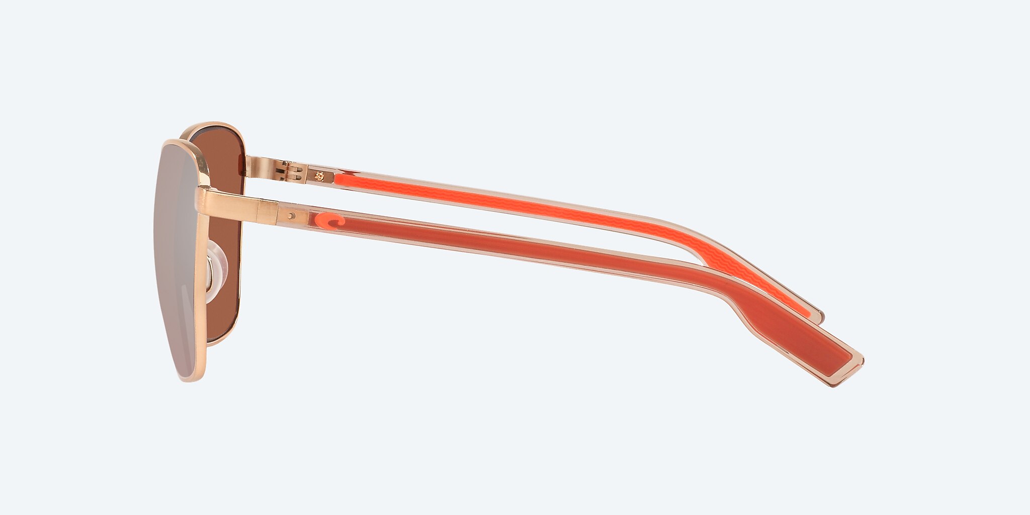 Sunglasses Costa Paloma XL (58-16) with Copper Silver Mirror lens and Brushed Rose Gold frame Image 3 of 4