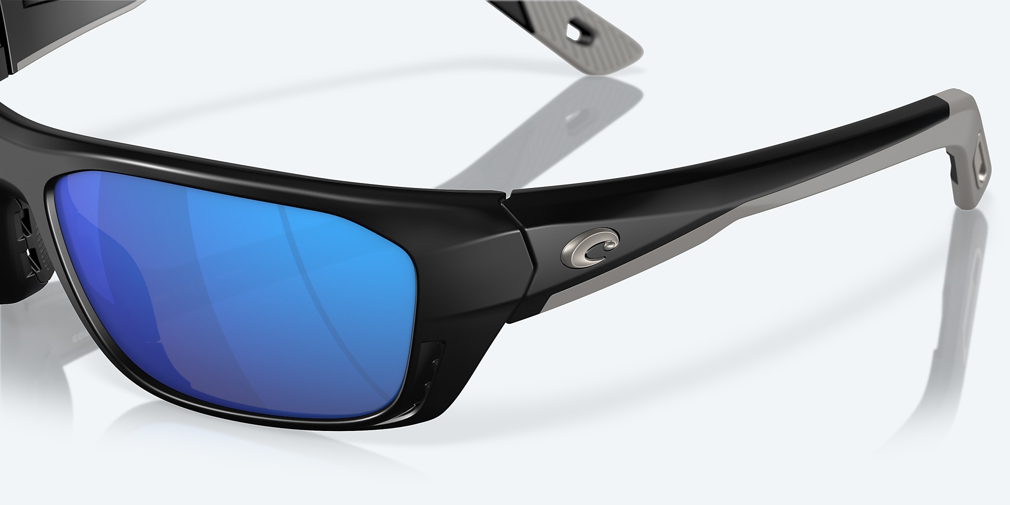 Sunglasses Costa Whitetip PRO M (57-18) with Blue Mirror lens and Matte Black frame Image 6 of 7