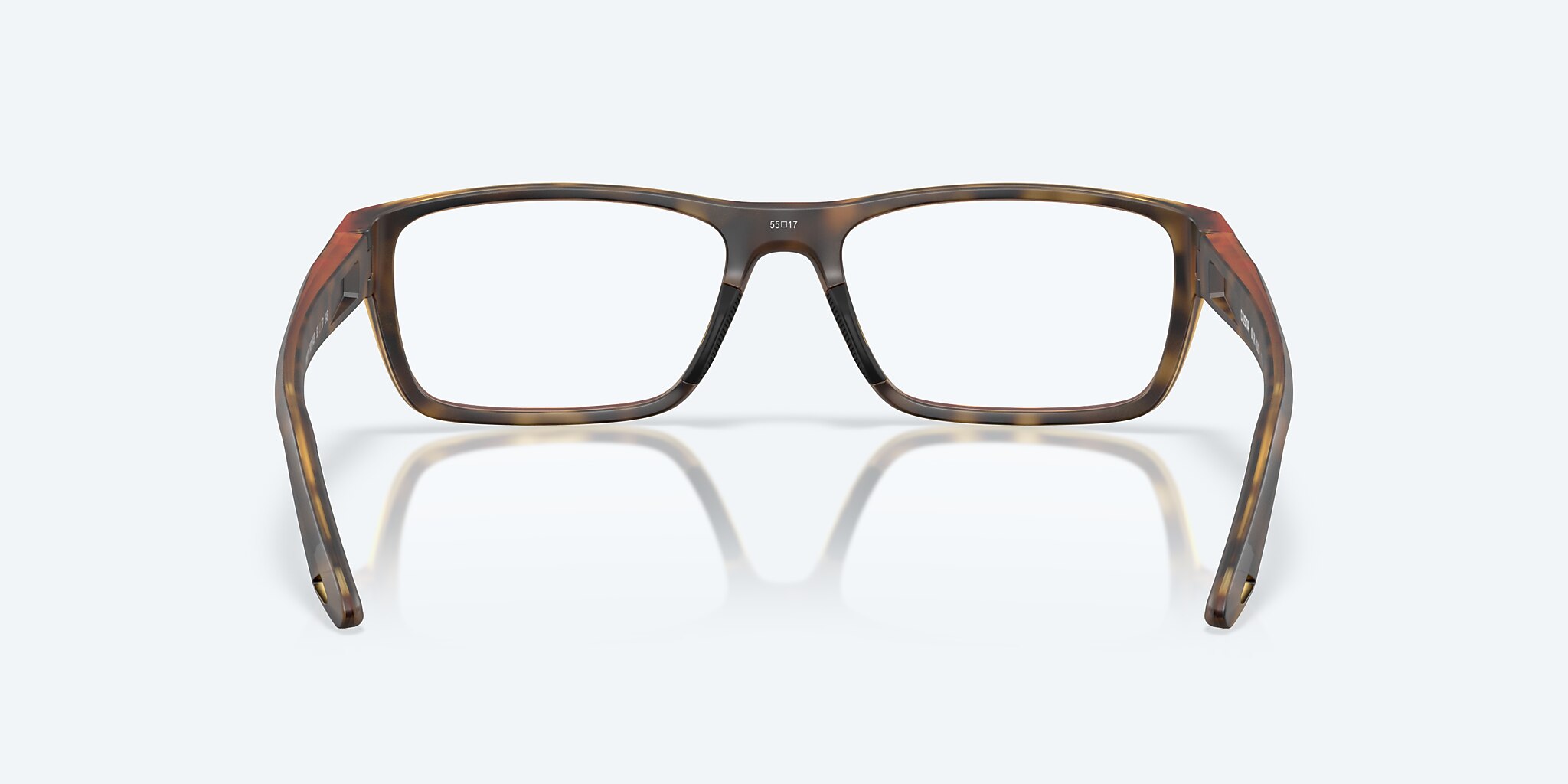 Eyeglasses Costa Ocean Ridge 800 L (55-17) with Demo Lens lens and Matte Tortoise frame Image 4 of 7