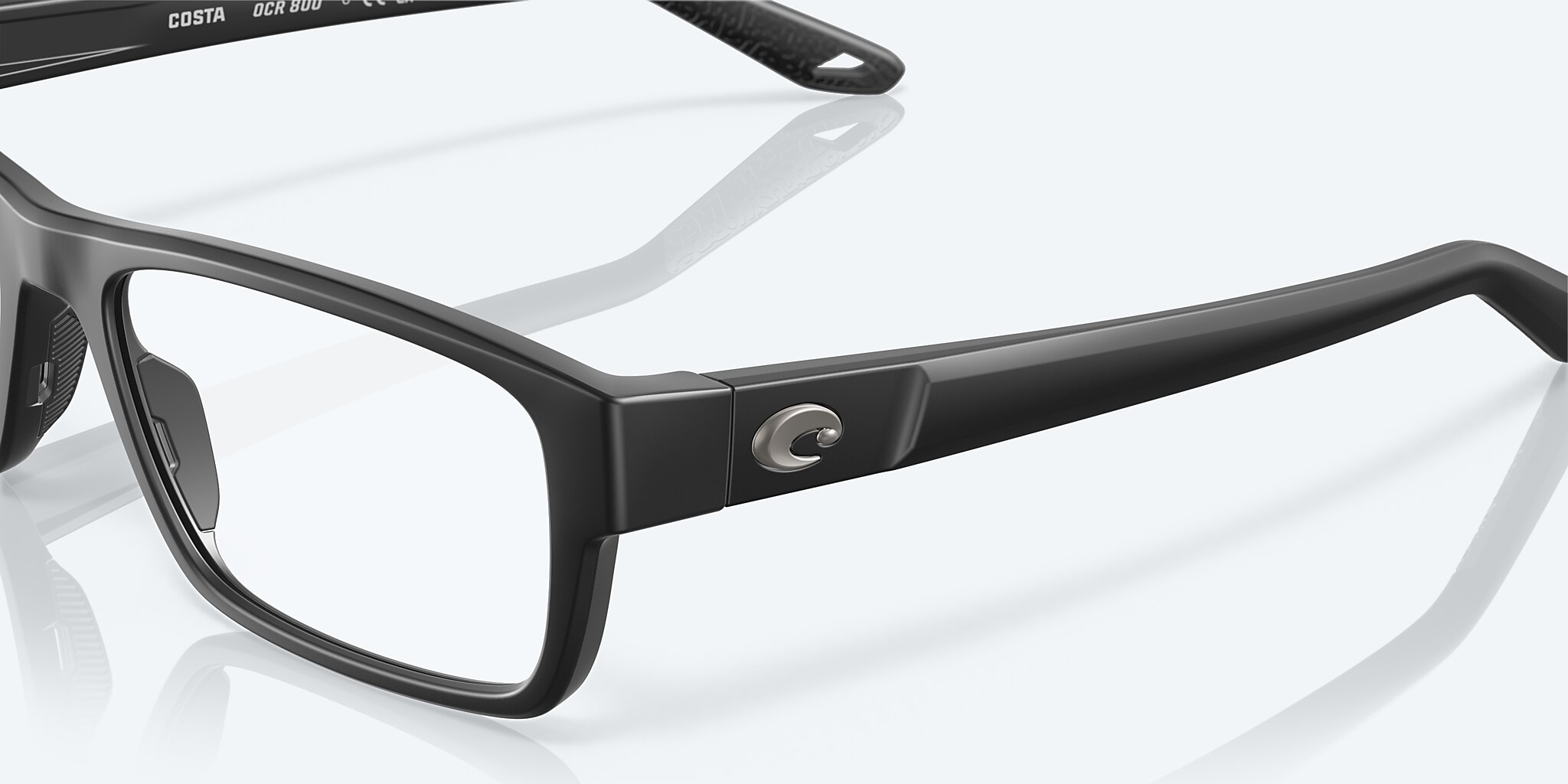 Eyeglasses Costa Ocean Ridge 800 L (55-17) with Demo Lens lens and Matte Black frame Image 6 of 7