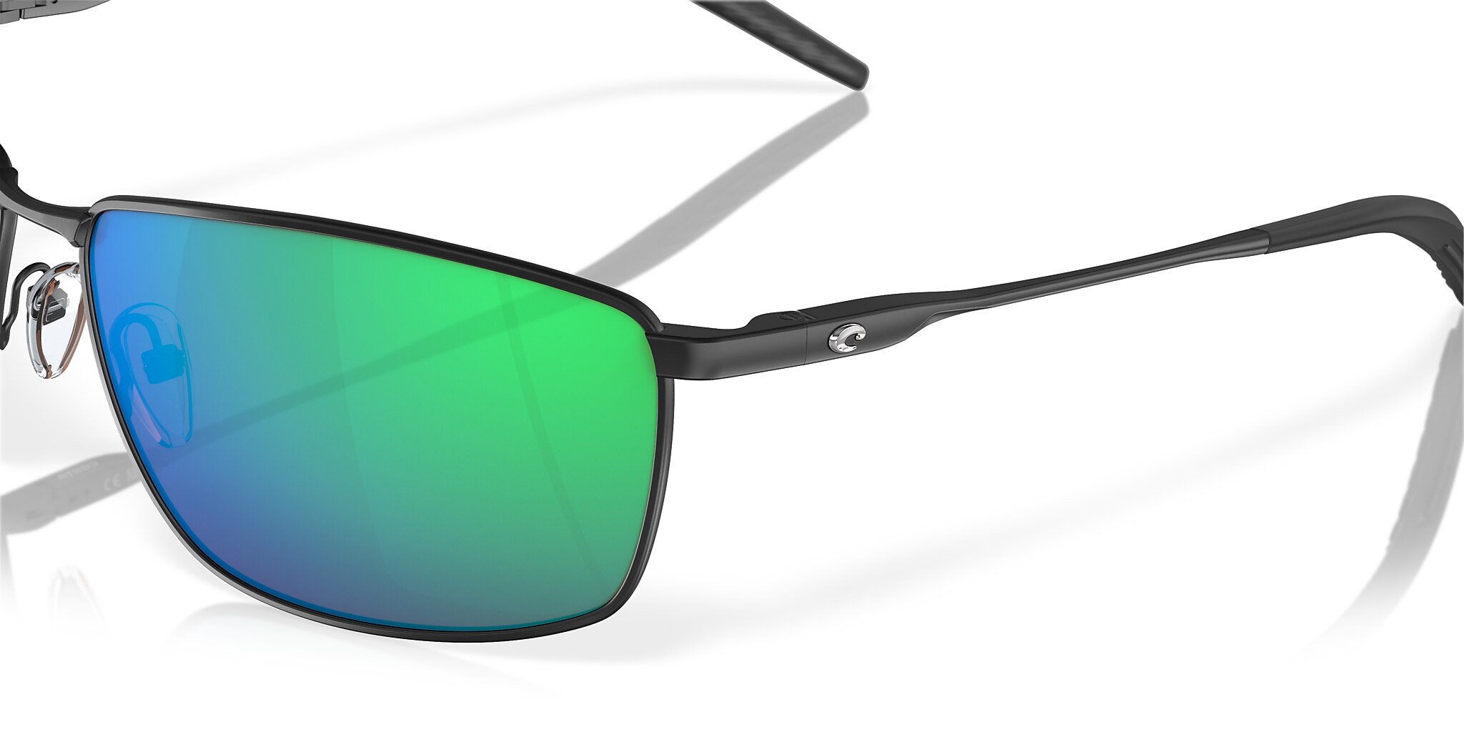Costa Turret L (63-15) with Green Mirror lenses and Matte Black