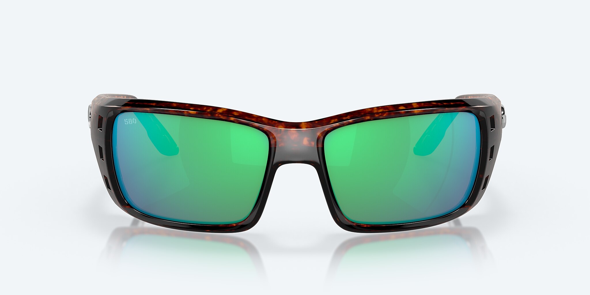 Gafas de sol Costa Permit XL (63-16) con Verde Espejado lente y Carey montura Imagen 2 de 7