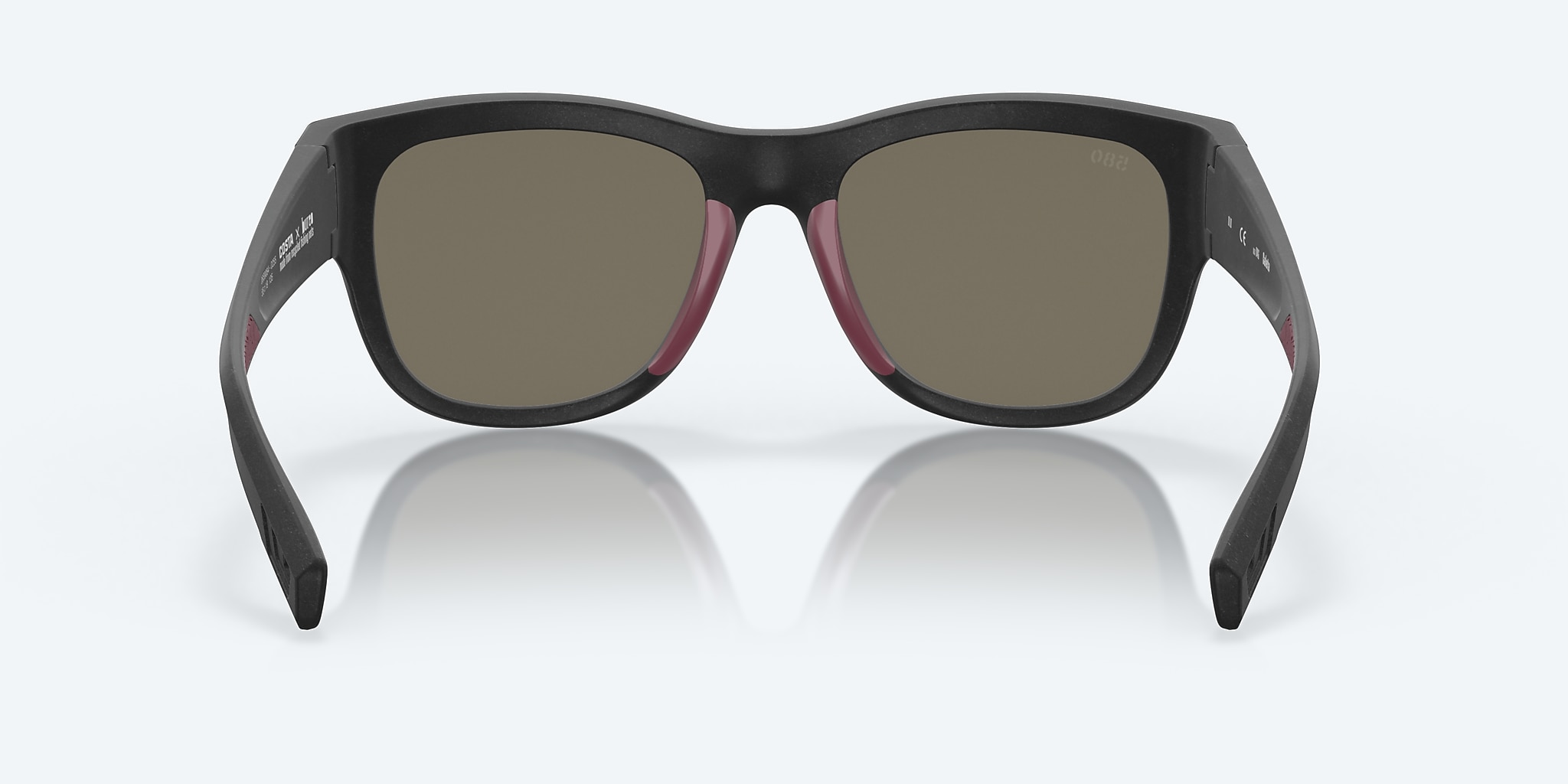 Sunglasses Costa Caleta XL (55-19) with Blue Mirror lens and Net Black frame Image 4 of 8