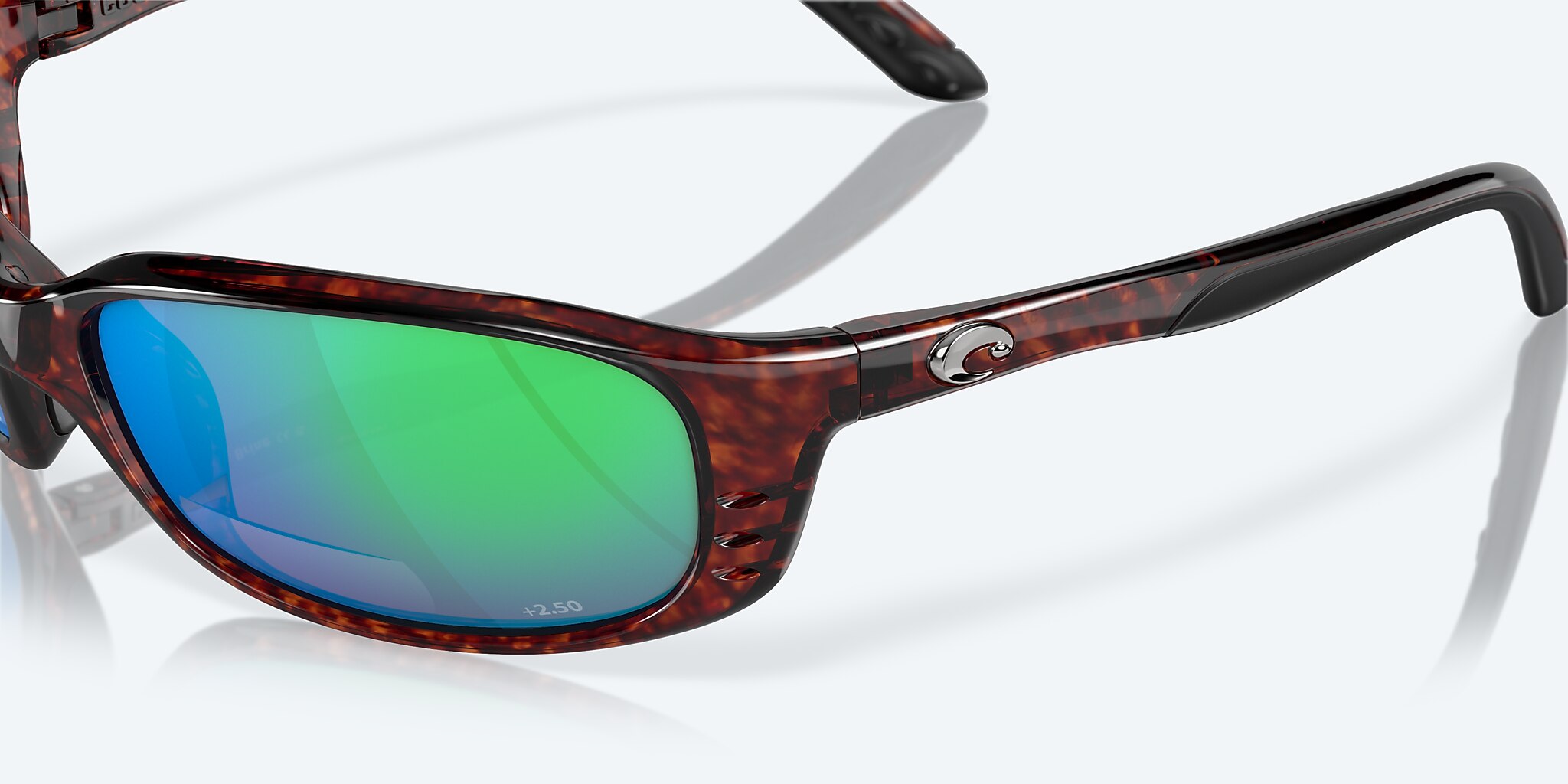 Readers Costa Brine Readers M (59-18) with Green Mirror lens and Tortoise frame Image 6 of 7