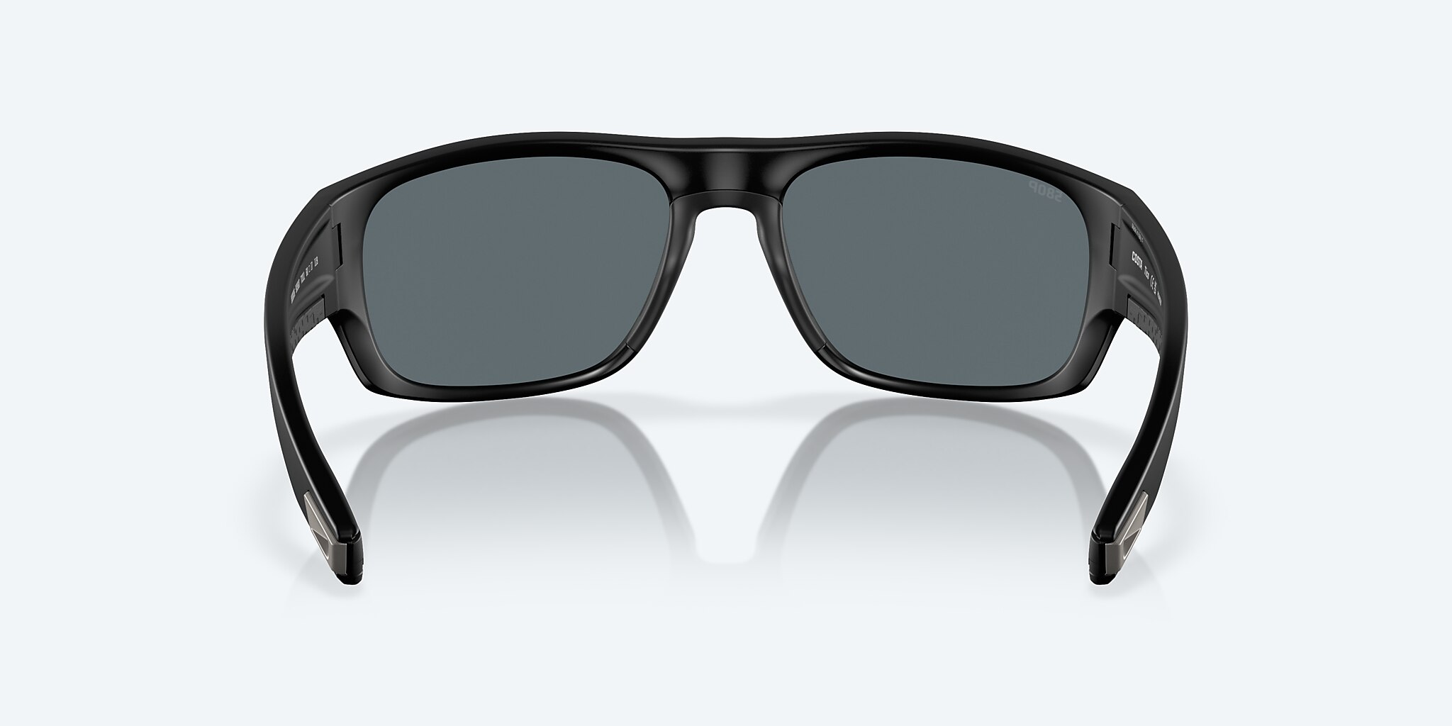Sunglasses Costa Tico XL (60-17) with Blue Mirror lens and Matte Black frame Image 4 of 7