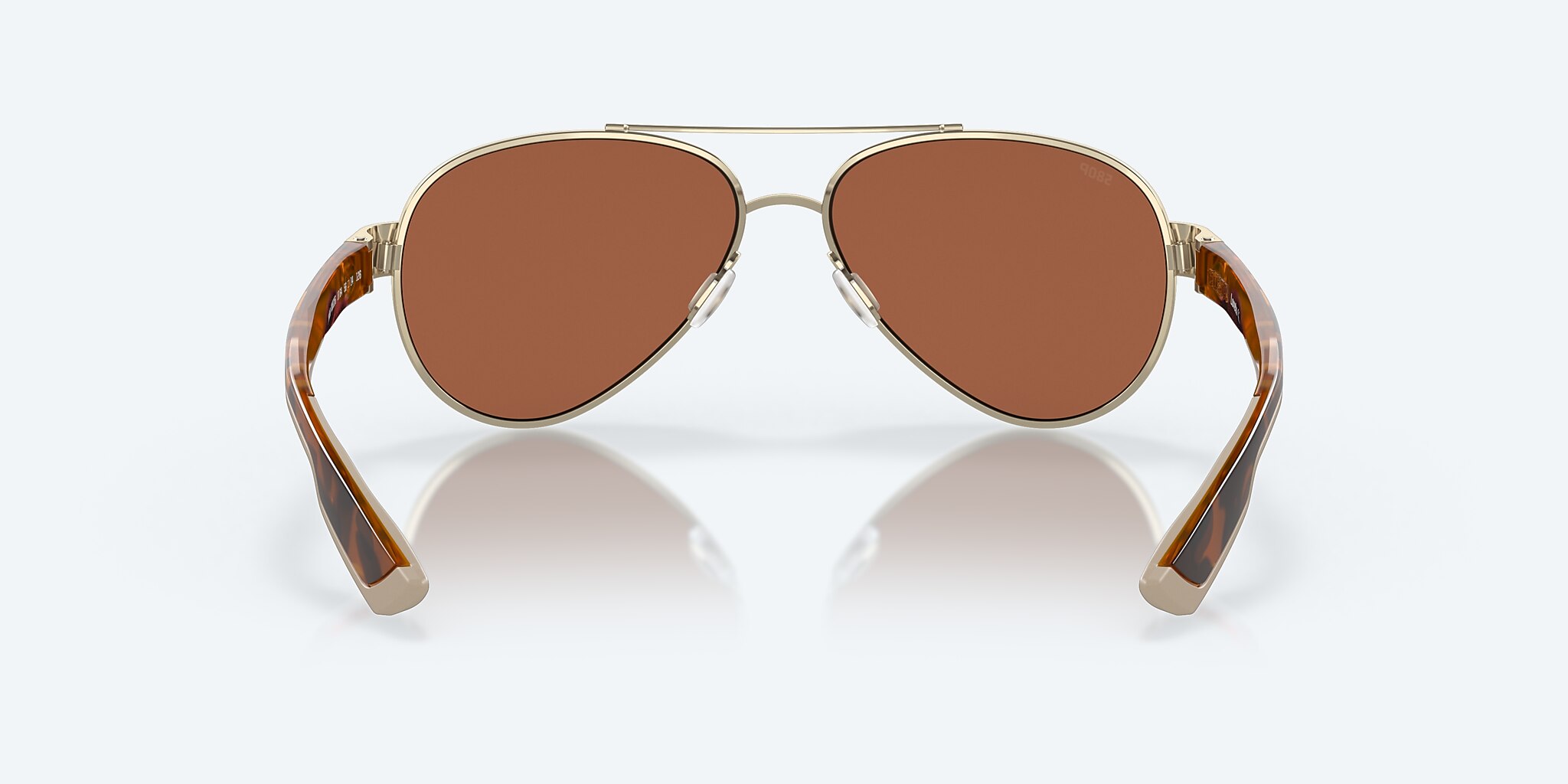 Sunglasses Costa Loreto M (56-14) with Copper Silver Mirror lens and Rose Gold frame Image 4 of 8