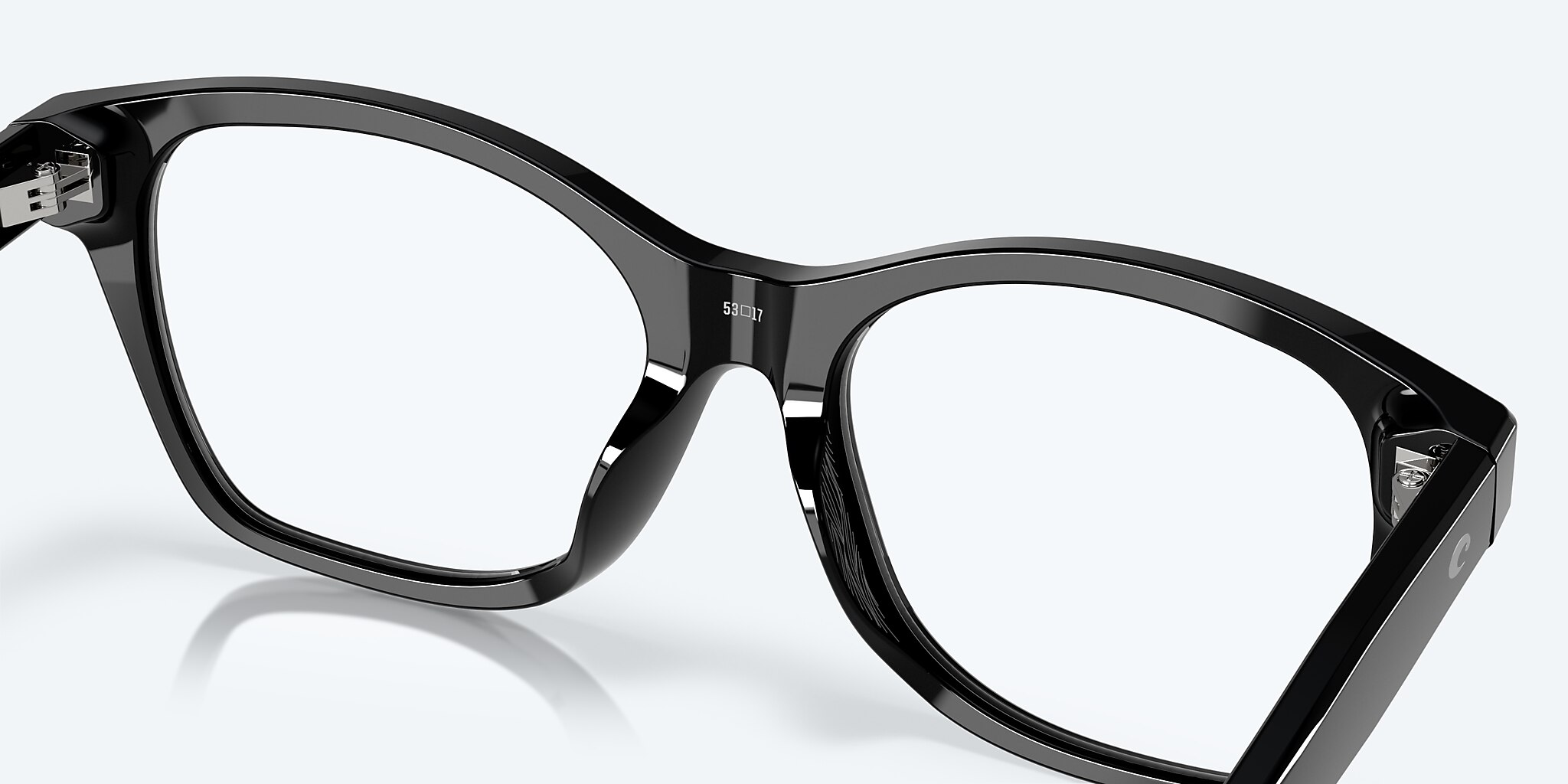 Eyeglasses Costa Mariana Trench 430 M (53-17) with Demo Lens lens and Black frame Image 7 of 7