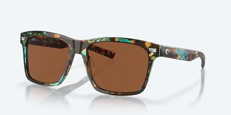 Lunettes de soleil Costa Aransas L (58-16) avec Cuivre verre et Écaille de tortue océan brillant monture Image 1 de 7