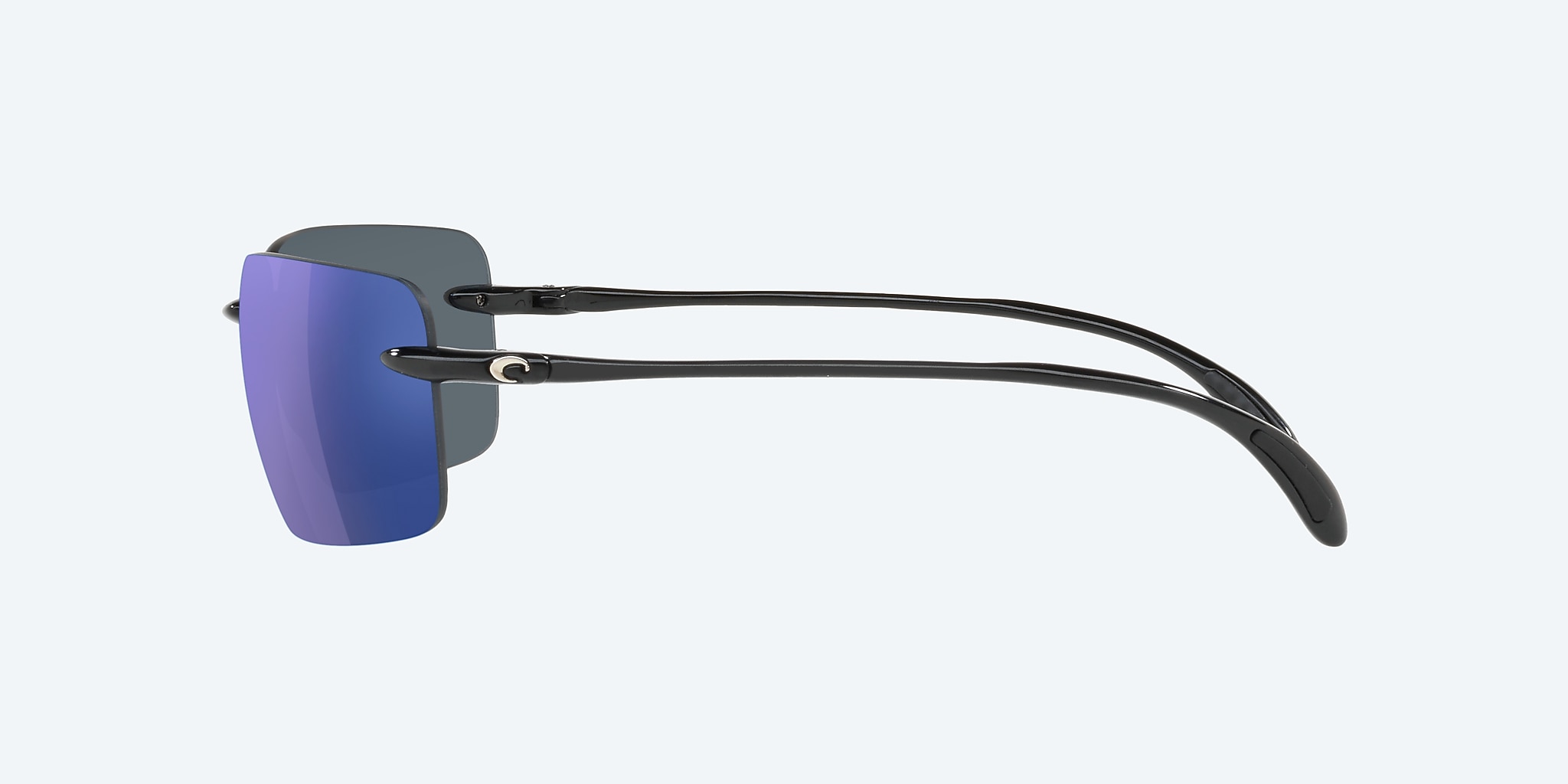 Sunglasses Costa Gulf Shore M (66-15) with Blue Mirror lens and Shiny Black frame Image 3 of 4