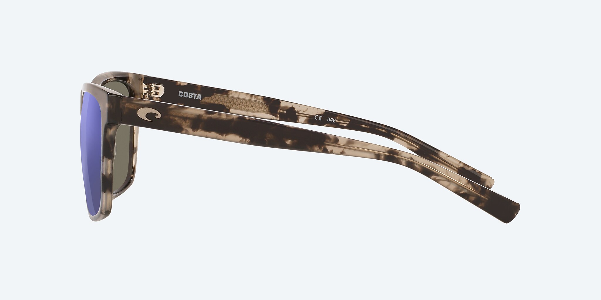 Sunglasses Costa Apalach XL (60-17) with Blue Mirror lens and Shiny Black Kelp frame Image 3 of 4