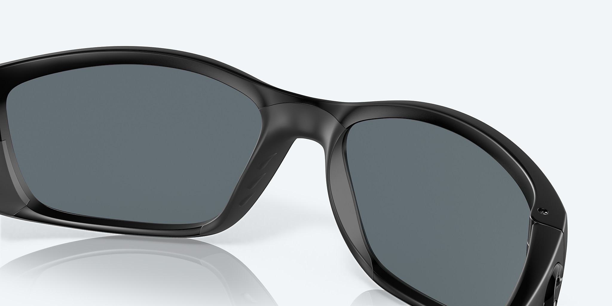 Sunglasses Costa Fisch XL (64-17) with Blue Mirror lens and Blackout frame Image 7 of 7