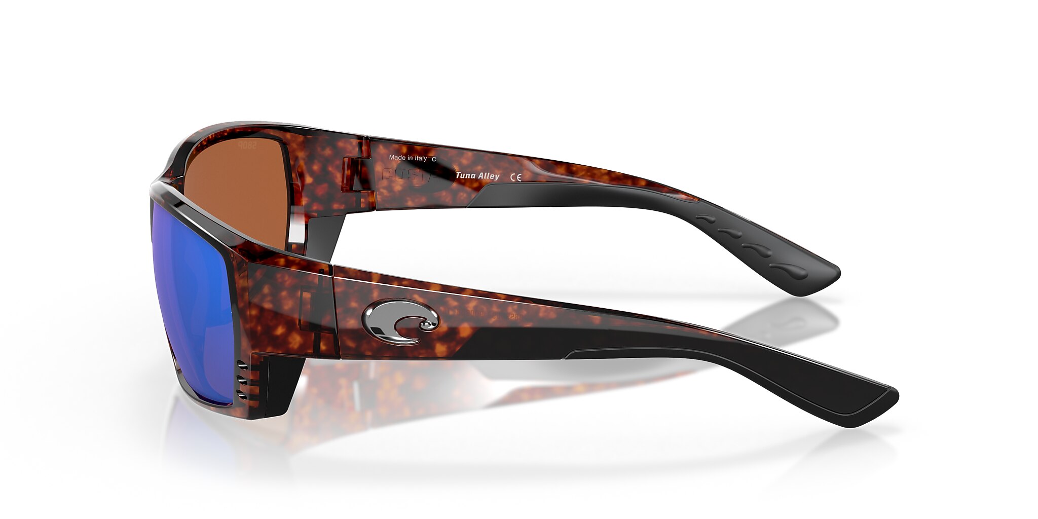 Costa Tuna Alley XL (62-11) with Green Mirror lenses and Tortoise