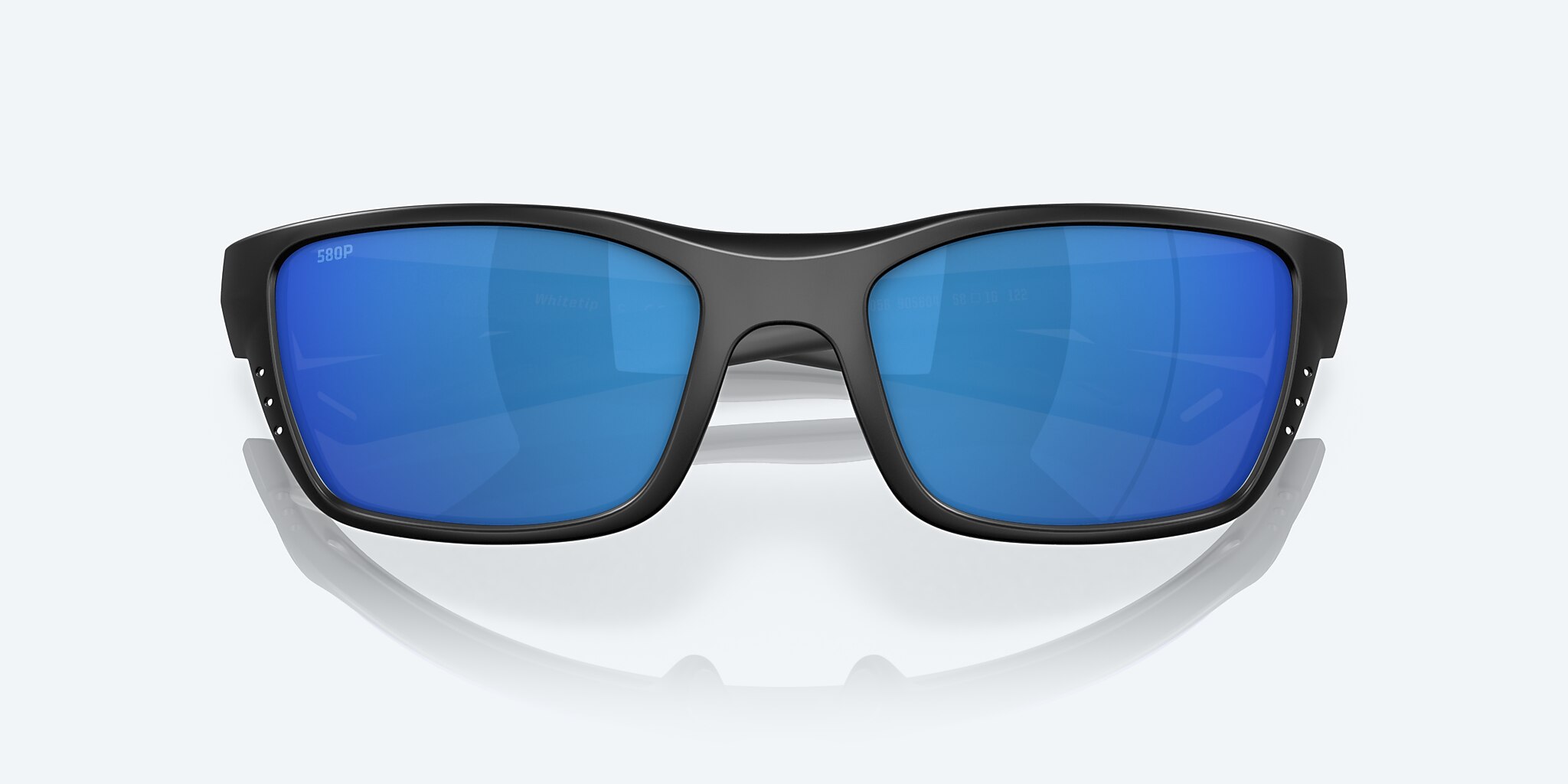 Sunglasses Costa Whitetip M (58-18) with Blue Mirror lens and Blackout frame Image 5 of 7