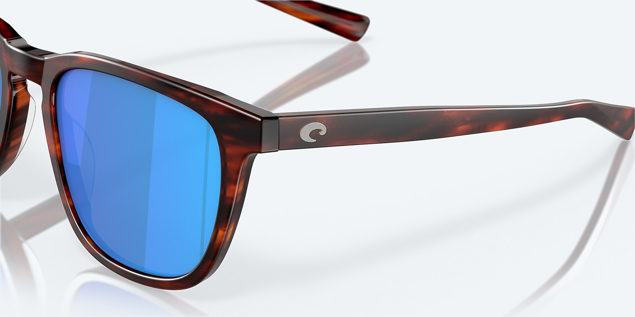 Sunglasses Costa Sullivan M (53-19) with Blue Mirror lens and Matte Tortoise frame Image 6 of 8