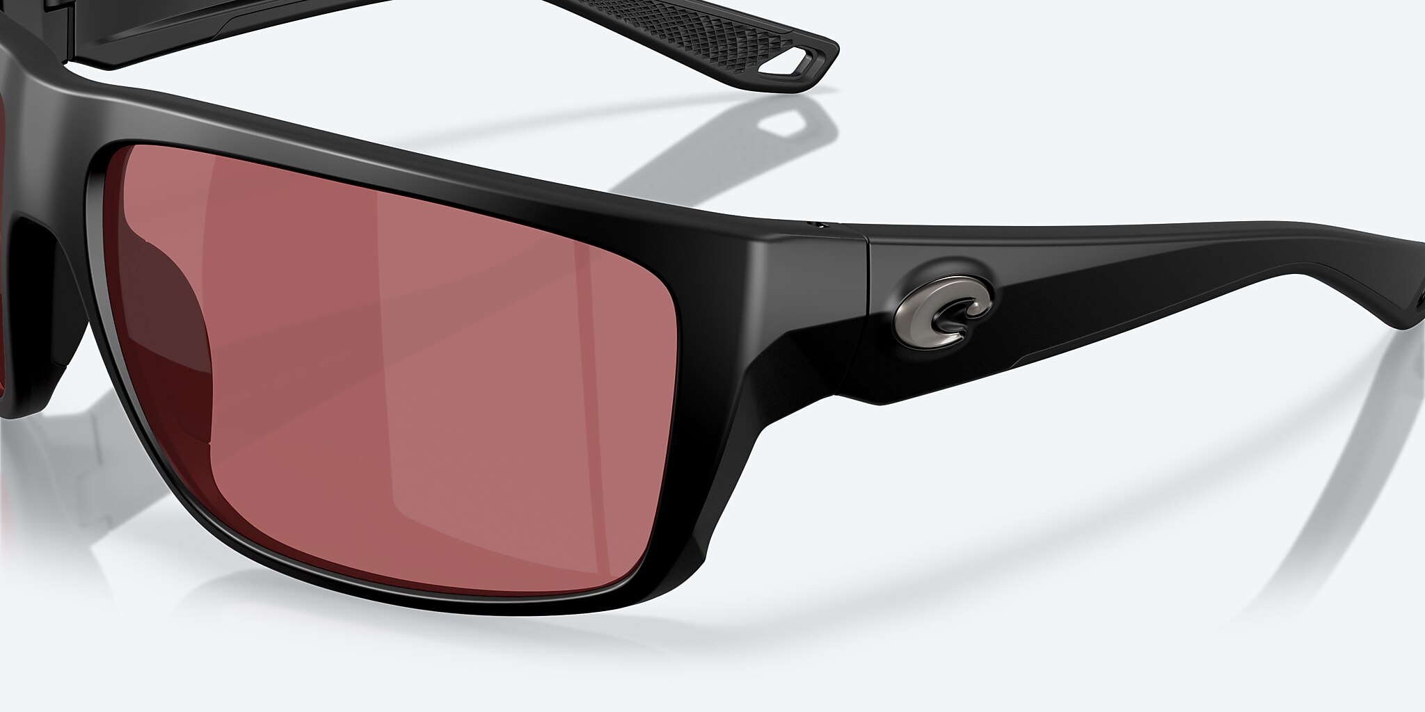 Sunglasses Costa Fly Line L (64-13) with Rose lens and Matte Black frame Image 6 of 8