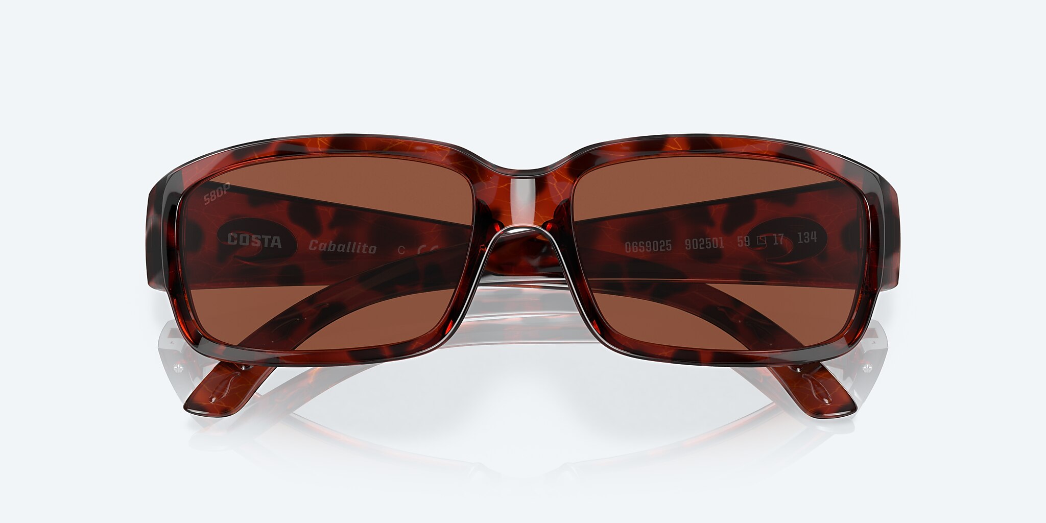 Sunglasses Costa Caballito M (59-15) with Copper lens and Tortoise frame Image 5 of 7
