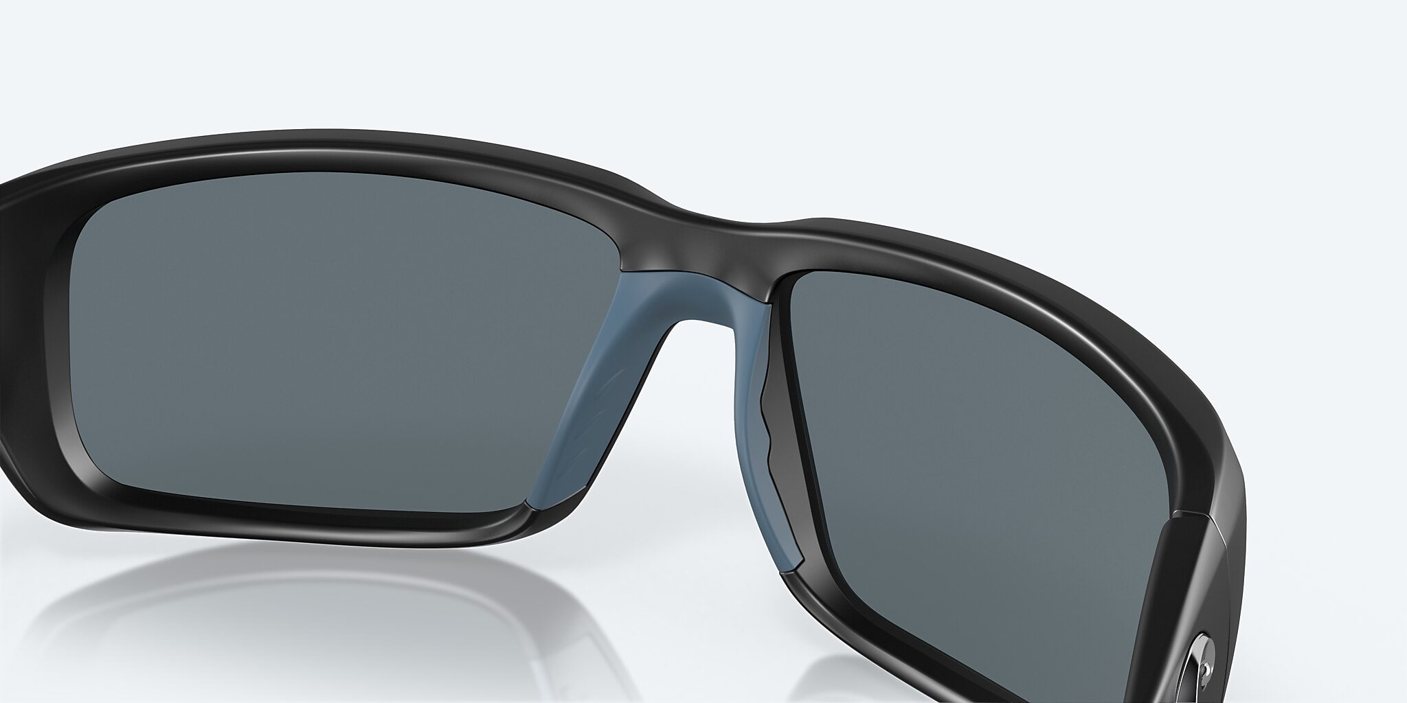 Sunglasses Costa Fantail M (59-14) with Blue Mirror lens and Matte Black frame Image 7 of 7