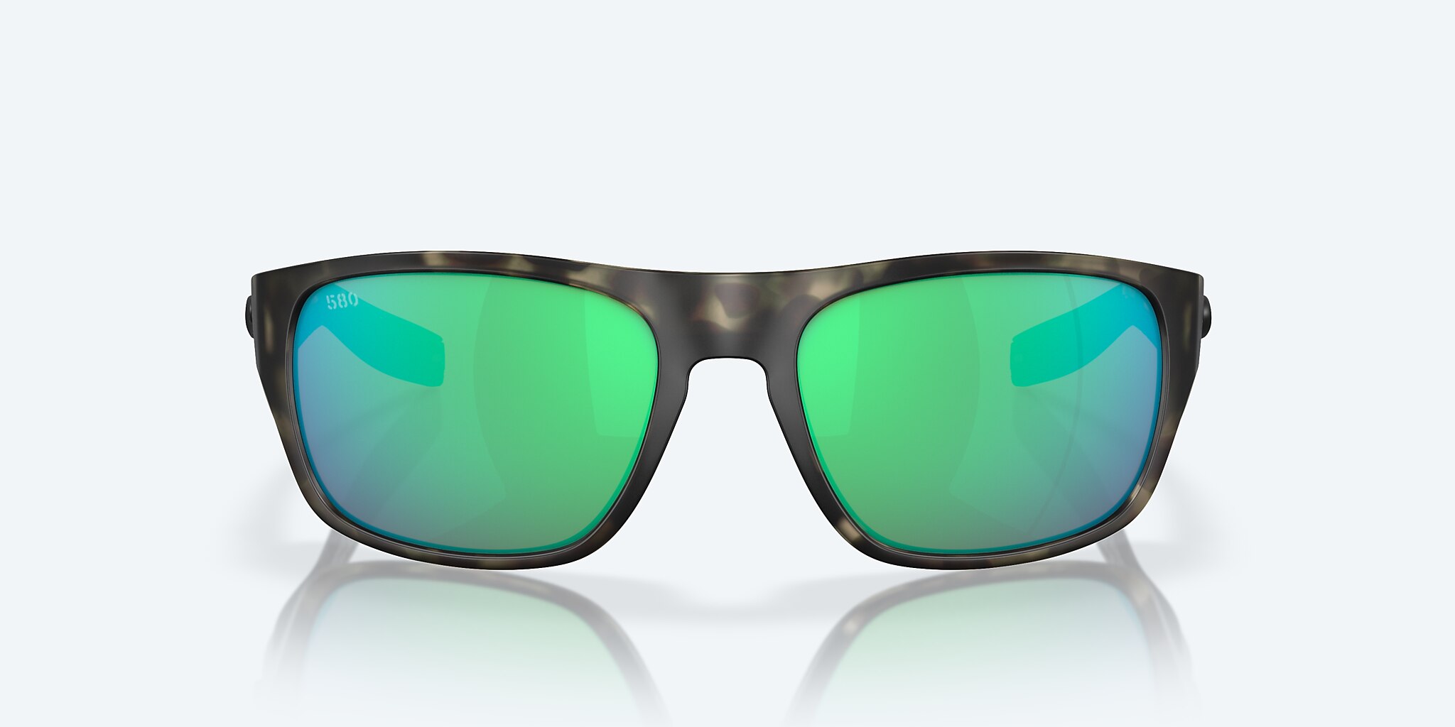 Sunglasses Costa Tico XL (60-17) with Green Mirror lens and Matte Wetlands frame Image 2 of 7