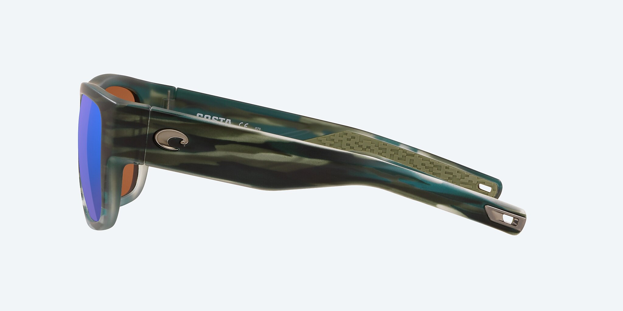 Sunglasses Costa Sampan XL (58-17) with Green Mirror lens and Matte Reef frame Image 3 of 4