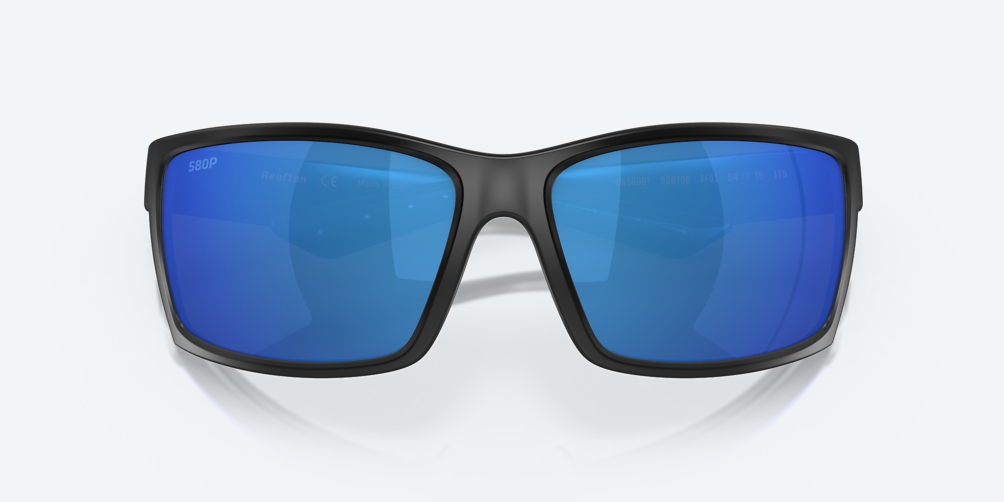 Sunglasses Costa Reefton XL (64-15) with Blue Mirror lens and Blackout frame Image 5 of 7