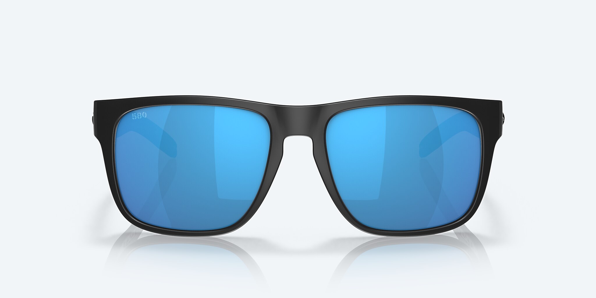 Lunettes de soleil Costa Spearo XXL (56-17) avec Effet miroir Bleu verre et Noir monture Image 2 de 7