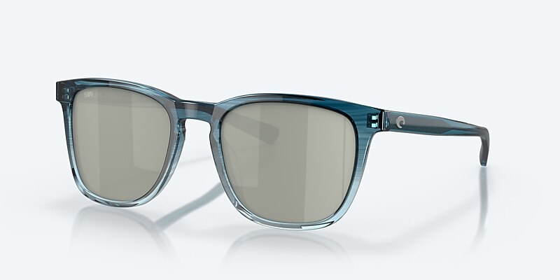 Sunglasses Costa Sullivan M (53-19) with Gray Silver Mirror lens and Shiny Deep Teal Fade frame Image 1 of 8