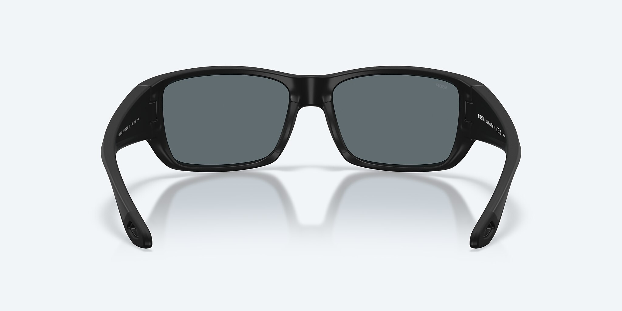Sunglasses Costa Schoolie S (56-16) with Blue Mirror lens and Matte Black frame Image 5 of 9