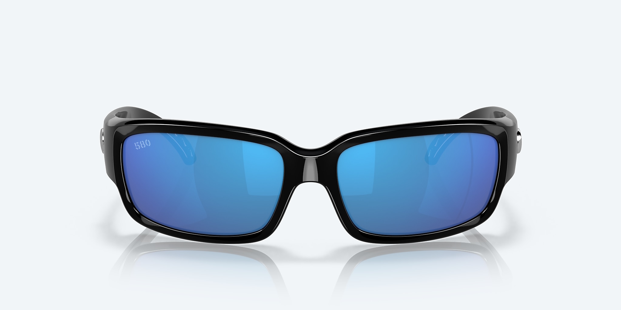 Sunglasses Costa Caballito M (59-15) with Blue Mirror lens and Shiny Black frame Image 2 of 7