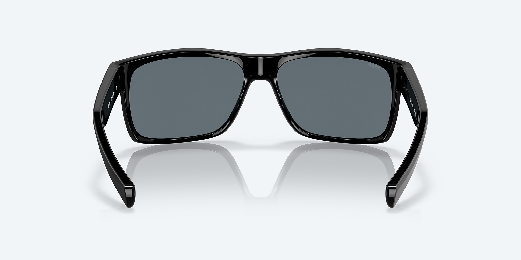 Sunglasses Costa Half Moon M (60-14) with Blue Mirror lens and Shiny Black frame Image 4 of 7