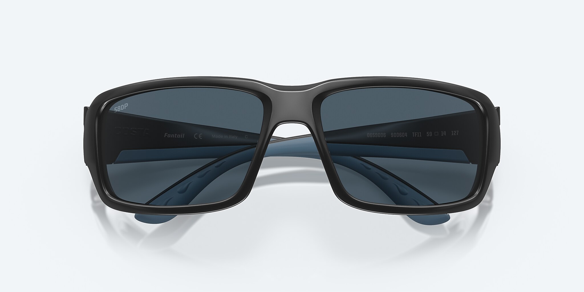 Sunglasses Costa Fantail M (59-14) with Gray lens and Matte Black frame Image 5 of 7