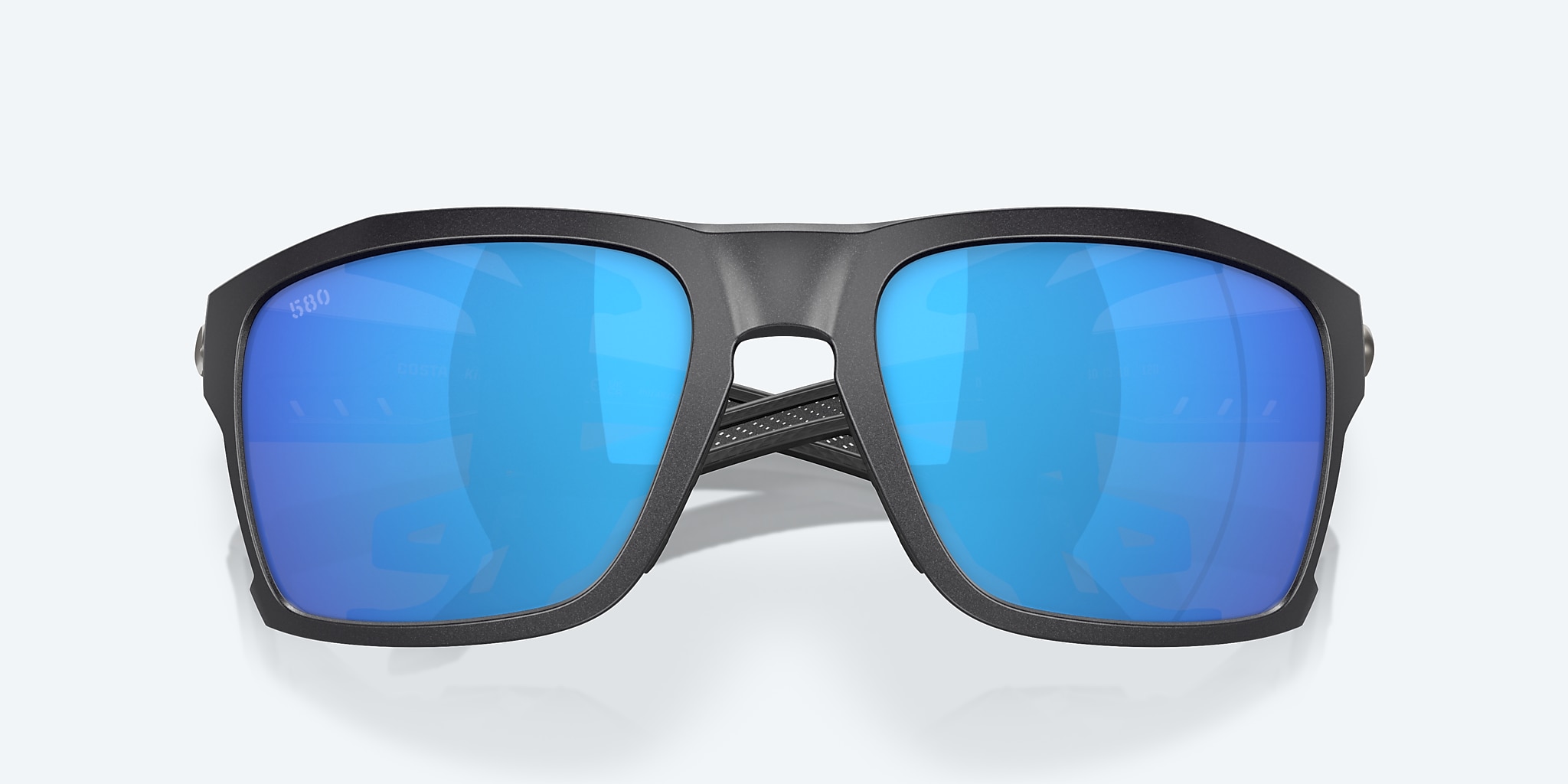 Sunglasses Costa King Tide 8 L (60-18) with Blue Mirror lens and Black Pearl frame Image 6 of 8