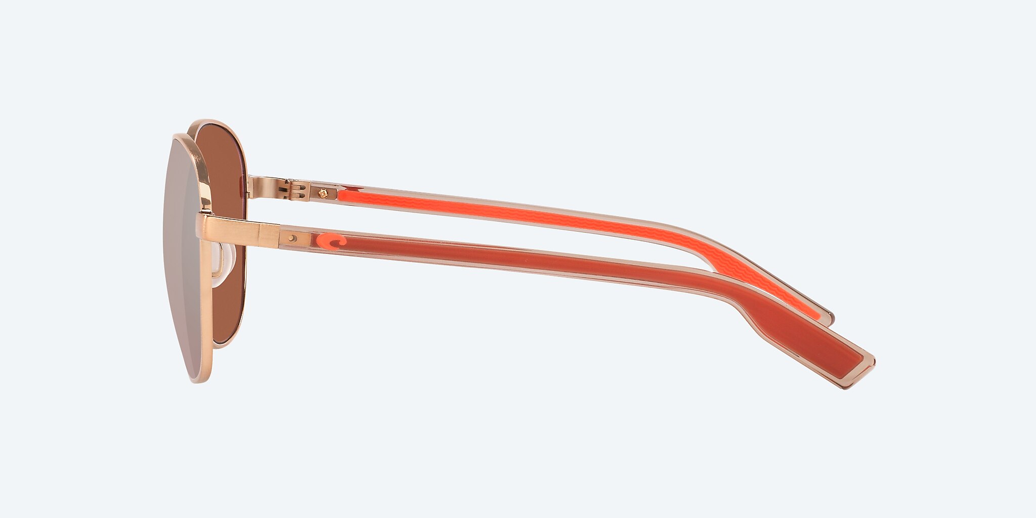 Sunglasses Costa Egret L (55-18) with Copper Silver Mirror lens and Brushed Rose Gold frame Image 3 of 4