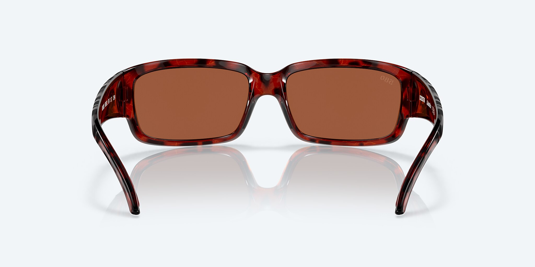 Sunglasses Costa Caballito M (59-15) with Green Mirror lens and Tortoise frame Image 4 of 7