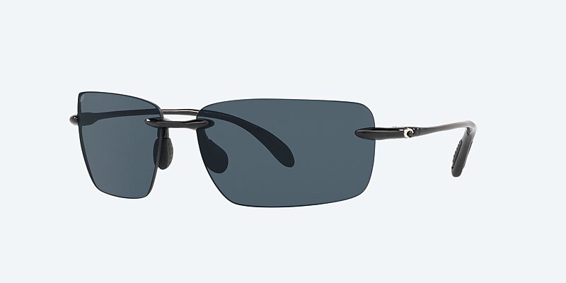 Lunettes de soleil Costa Gulf Shore M (66-15) avec Gris verre et Noir brillant monture Image 1 de 4