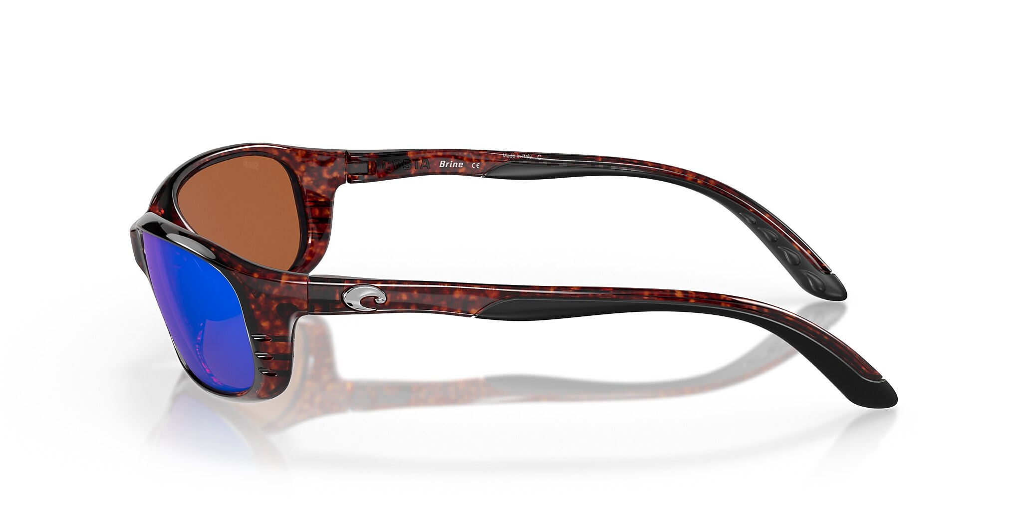 Costa Brine S (59-18) with Green Mirror lenses and Tortoise frame