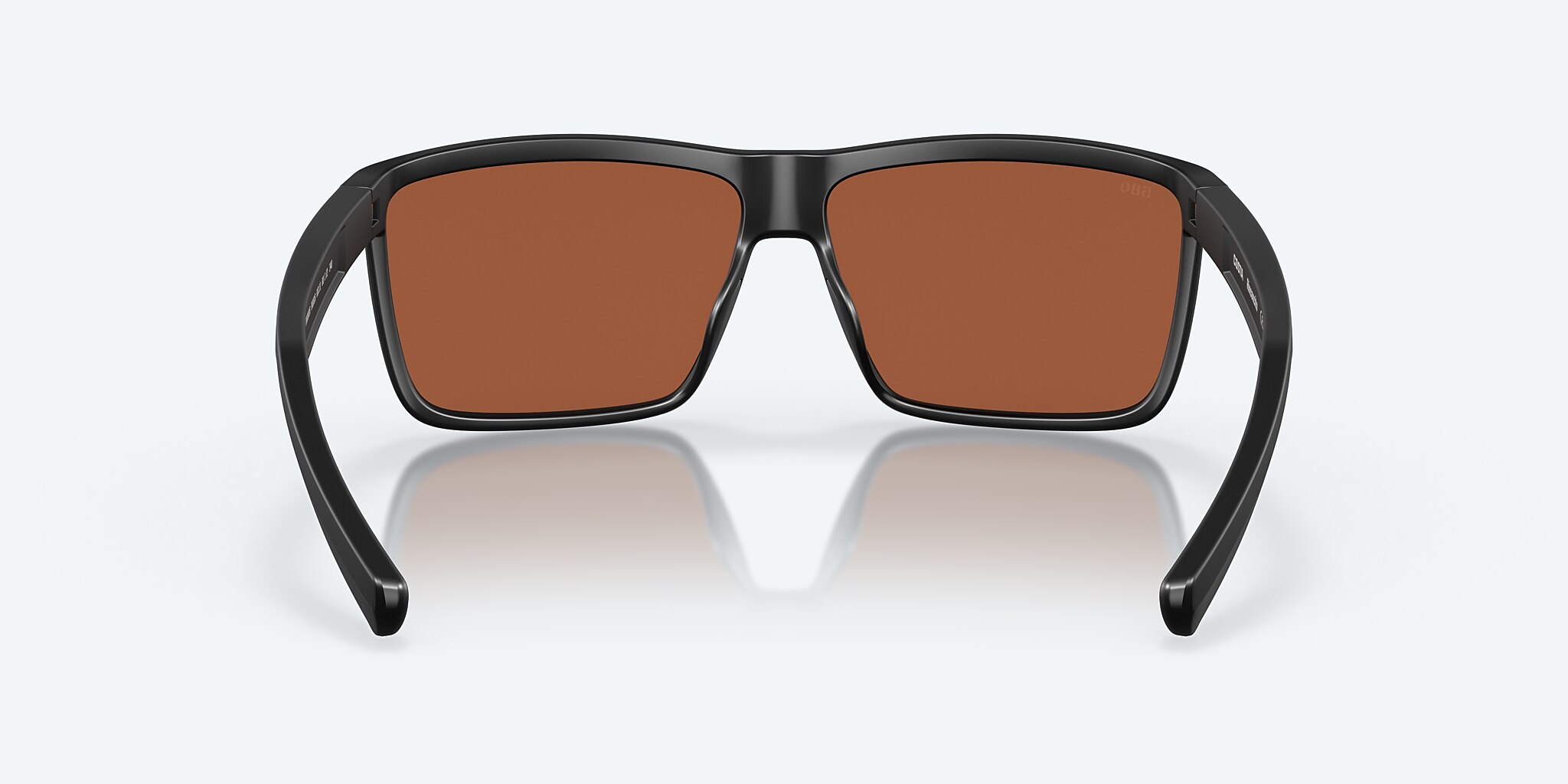 Sunglasses Costa Rinconcito M (60-12) with Green Mirror lens and Matte Black frame Image 4 of 8