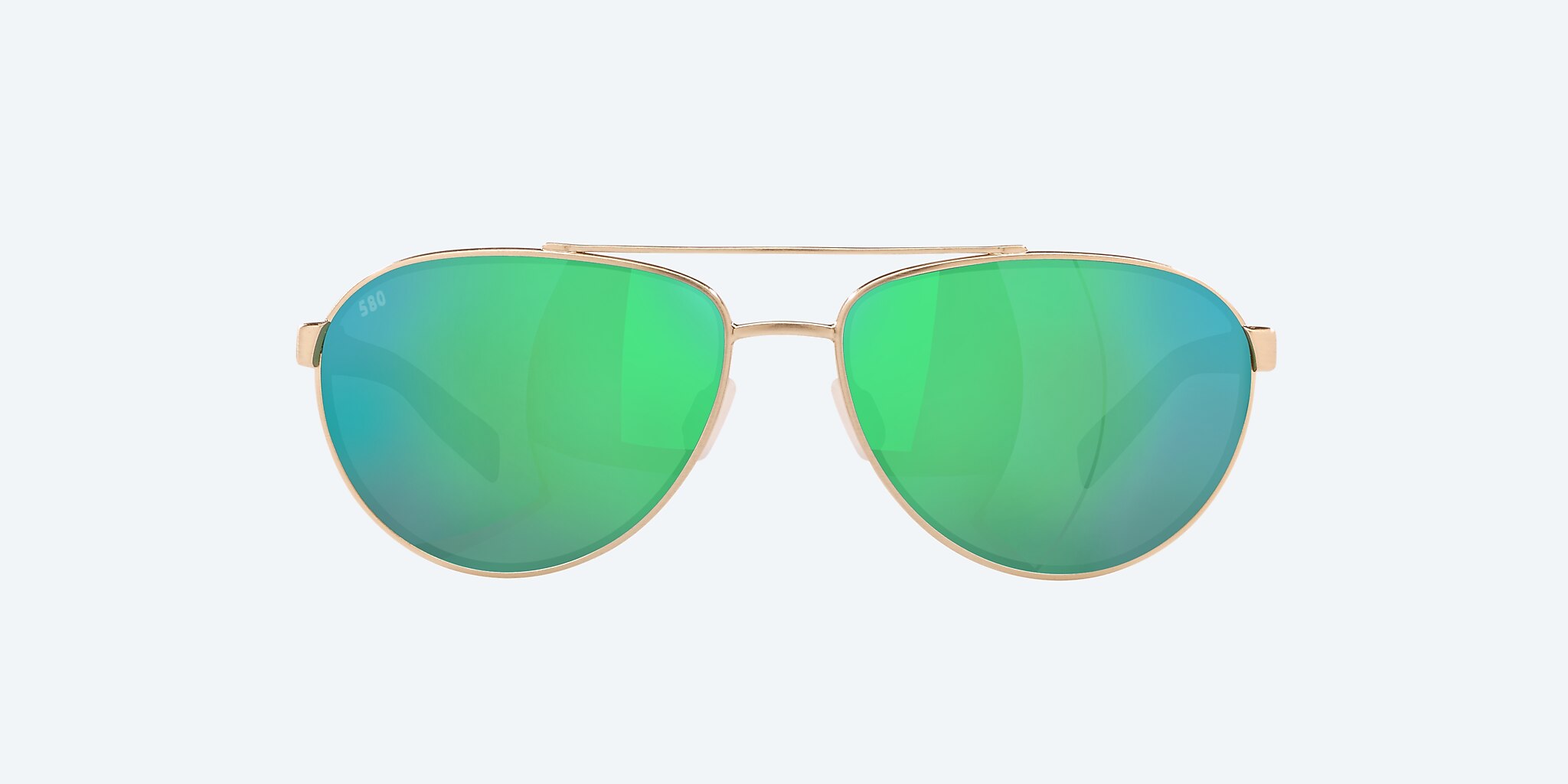 Sunglasses Costa Fernandina S (57-15) with Green Mirror lens and Brushed Gold frame Image 2 of 4
