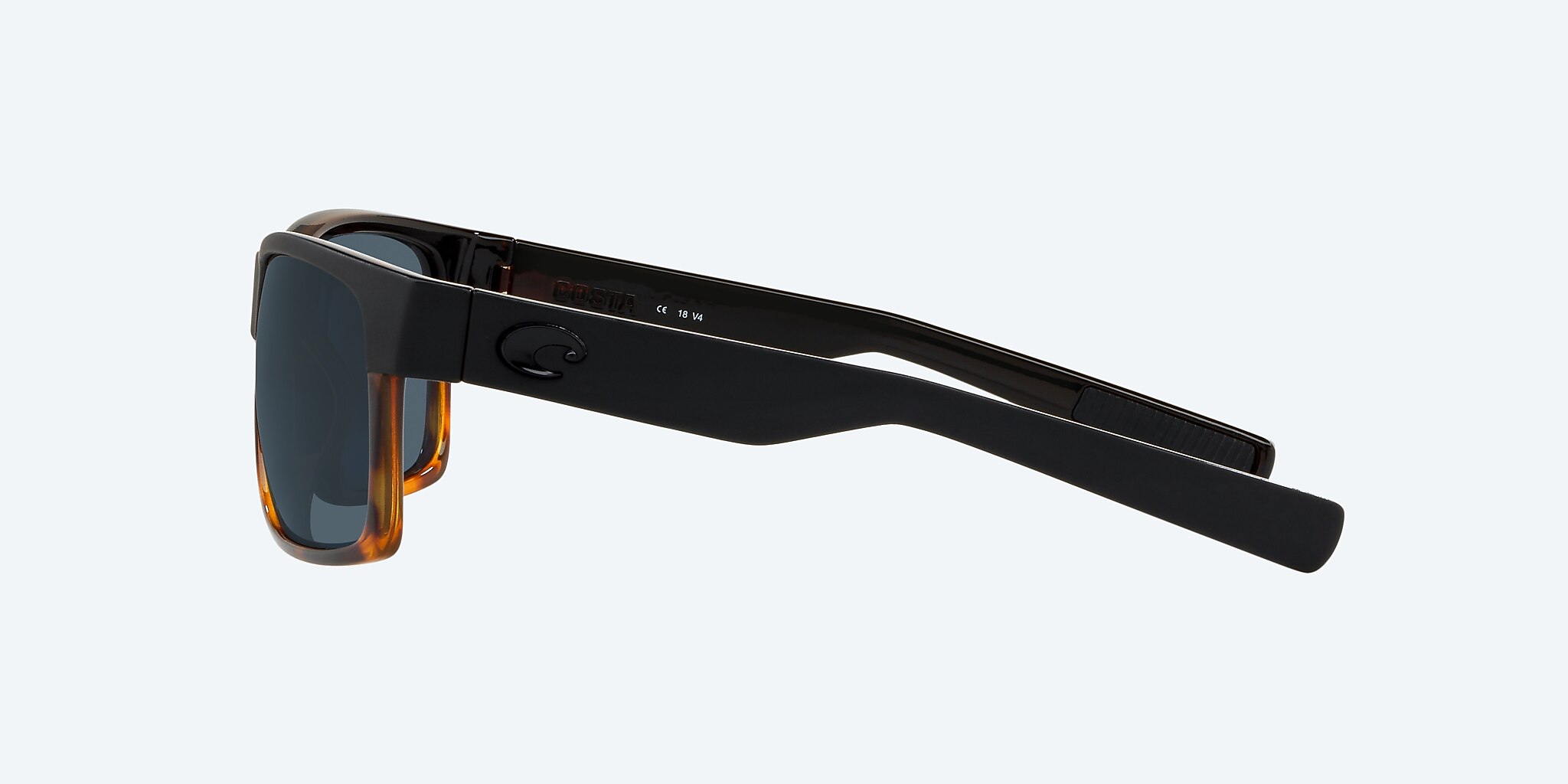 Sunglasses Costa Half Moon M (60-14) with Gray lens and Black/Shiny Tortoise frame Image 3 of 4