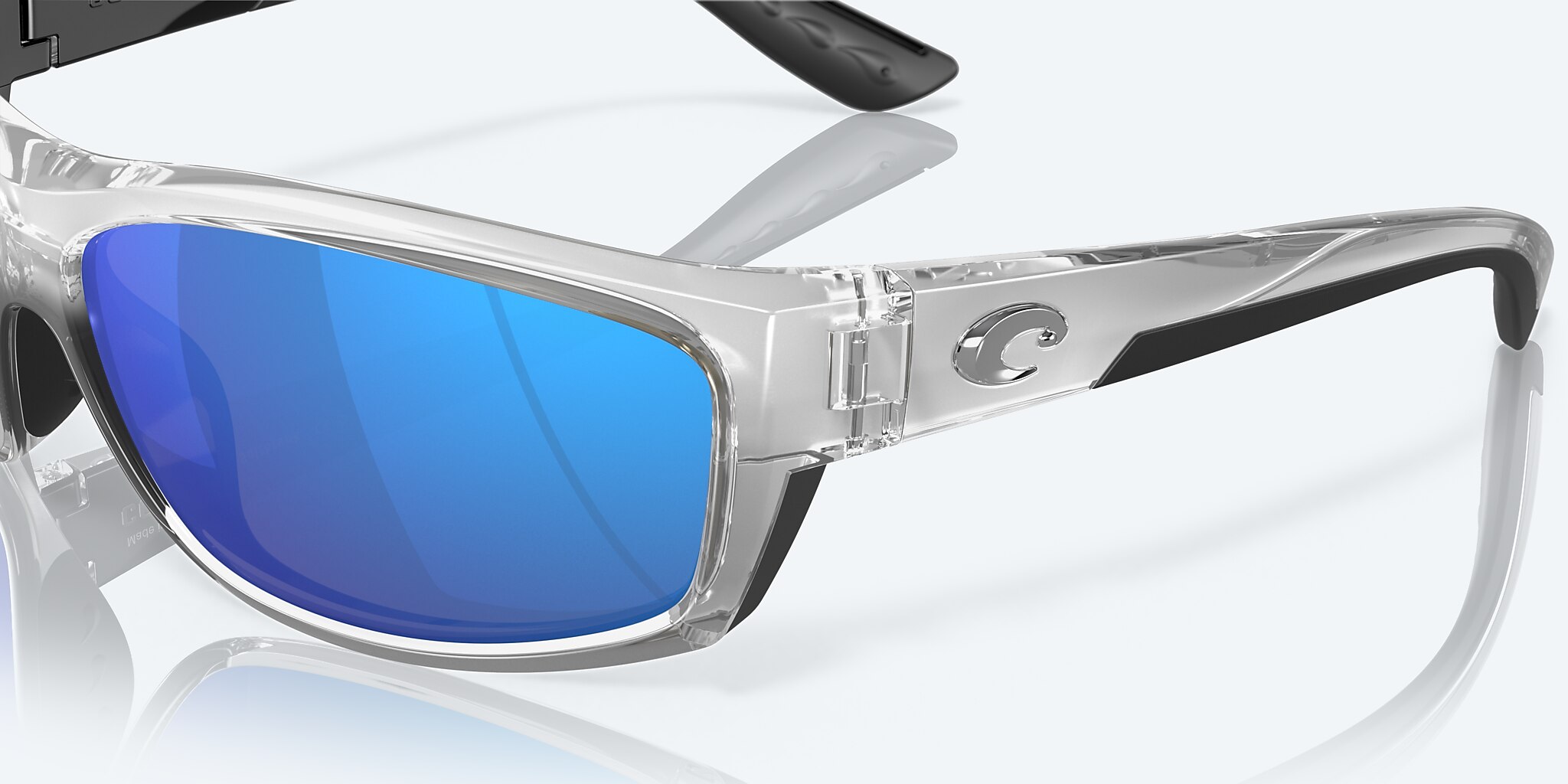 Lunettes de soleil Costa Saltbreak L (65-12) avec Effet miroir bleu verre et Argent monture Image 6 de 7