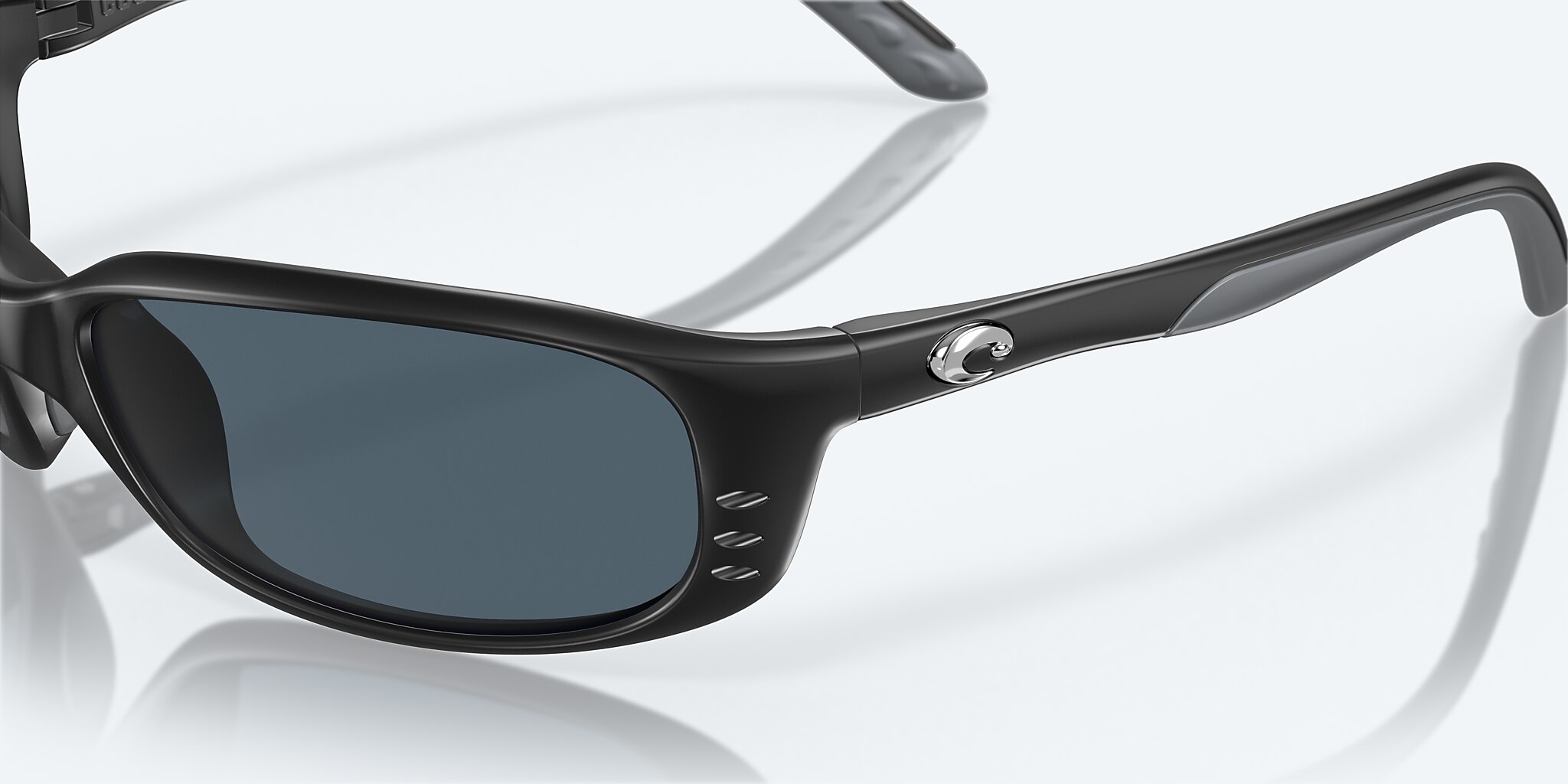 Sunglasses Costa Brine S (59-18) with Gray lens and Matte Black frame Image 6 of 7