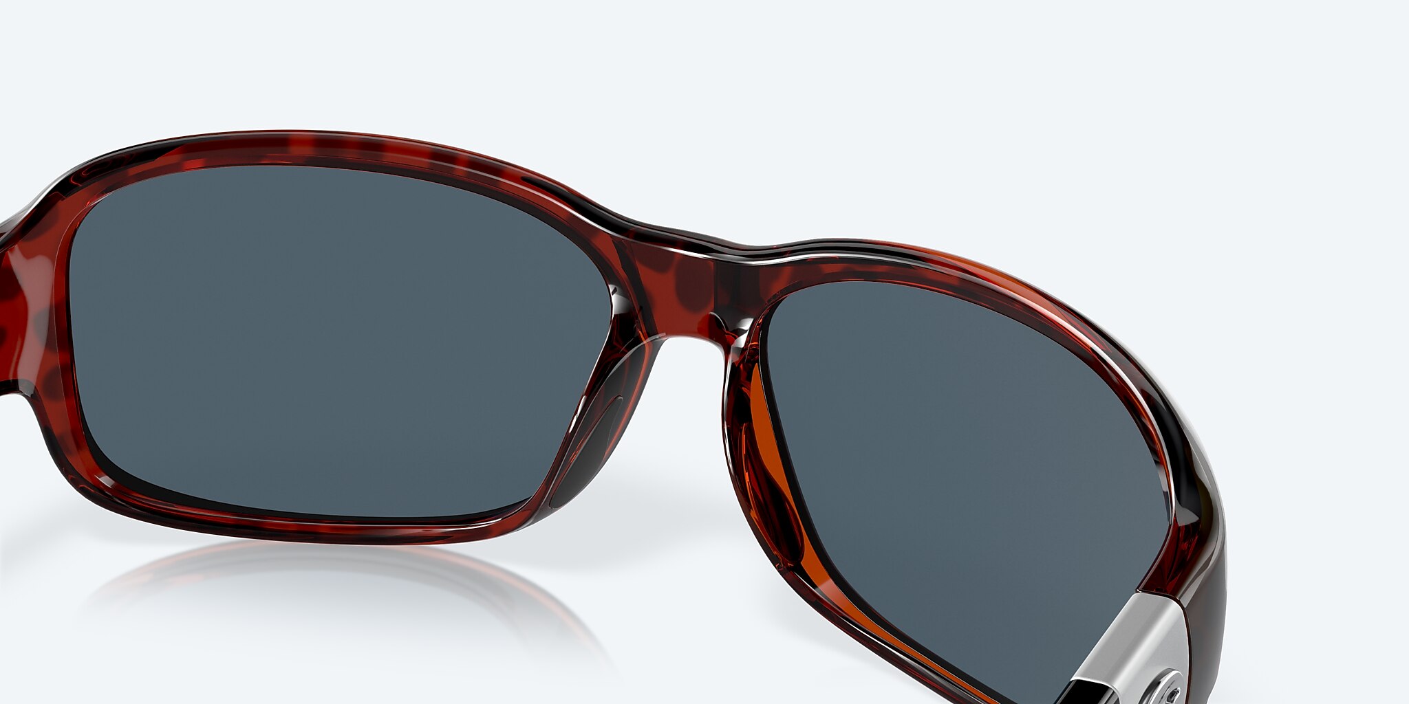 Sunglasses Costa Inlet S (58-14) with Gray lens and Retro Tortoise frame Image 7 of 7
