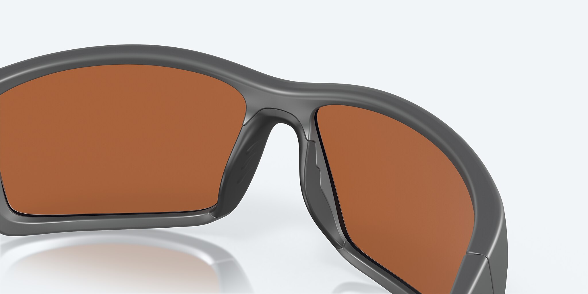 Sunglasses Costa Reefton XL (64-15) with Green Mirror lens and Matte Gray frame Image 7 of 7