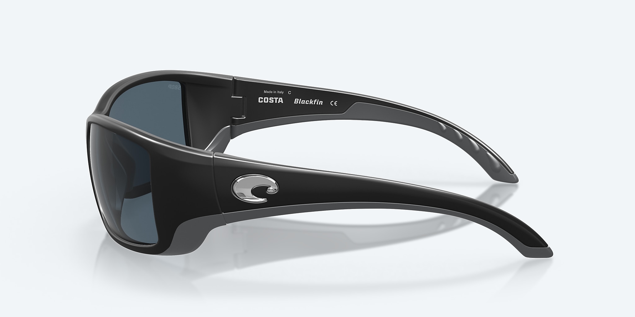 Lunettes de soleil Costa Blackfin L (62-17) avec Gris verre et Noir mat monture Image 3 de 7